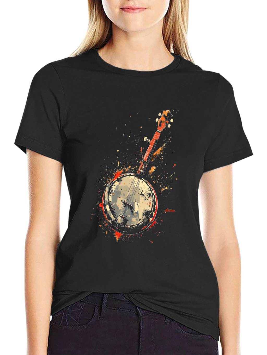Banjo Graphic Tee - Musical Instrument T-Shirt