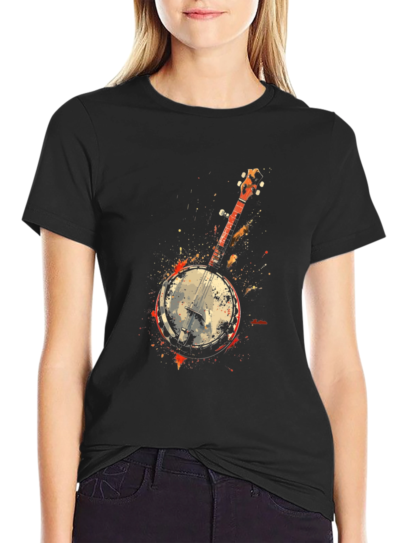Banjo Graphic Tee - Musical Instrument T-Shirt
