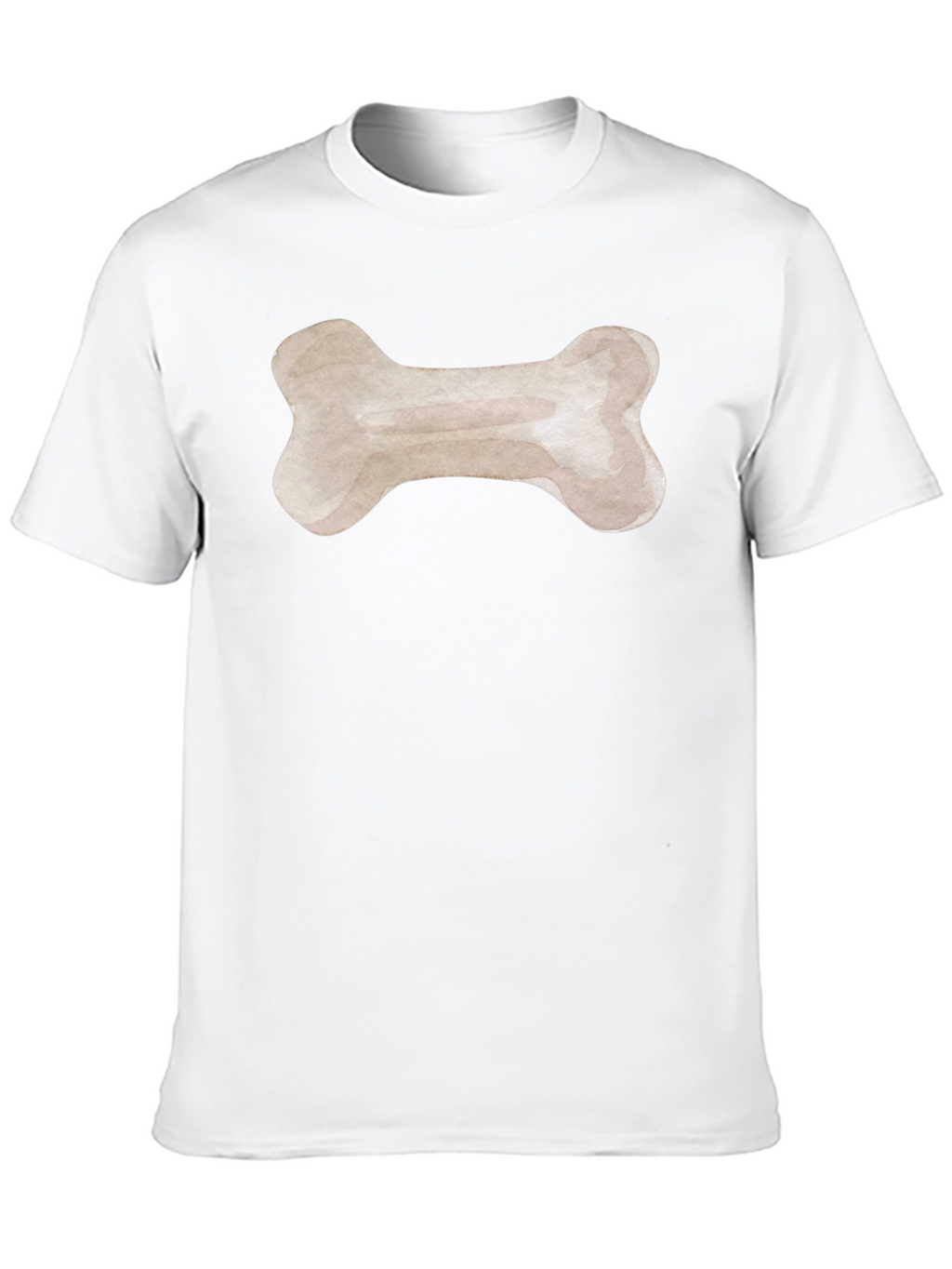Dog Bone Graphic Tee - Black Cotton T-Shirt