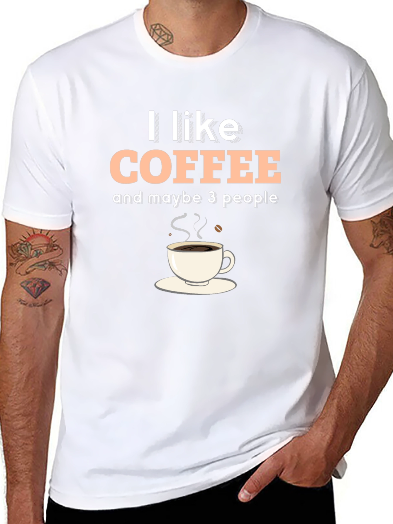 I Like Coffee & Maybe 3 People Graphic T-Shirt