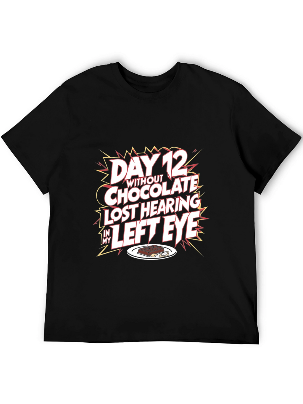 Humorous Graphic T-Shirt - Chocolate Lovers Loss