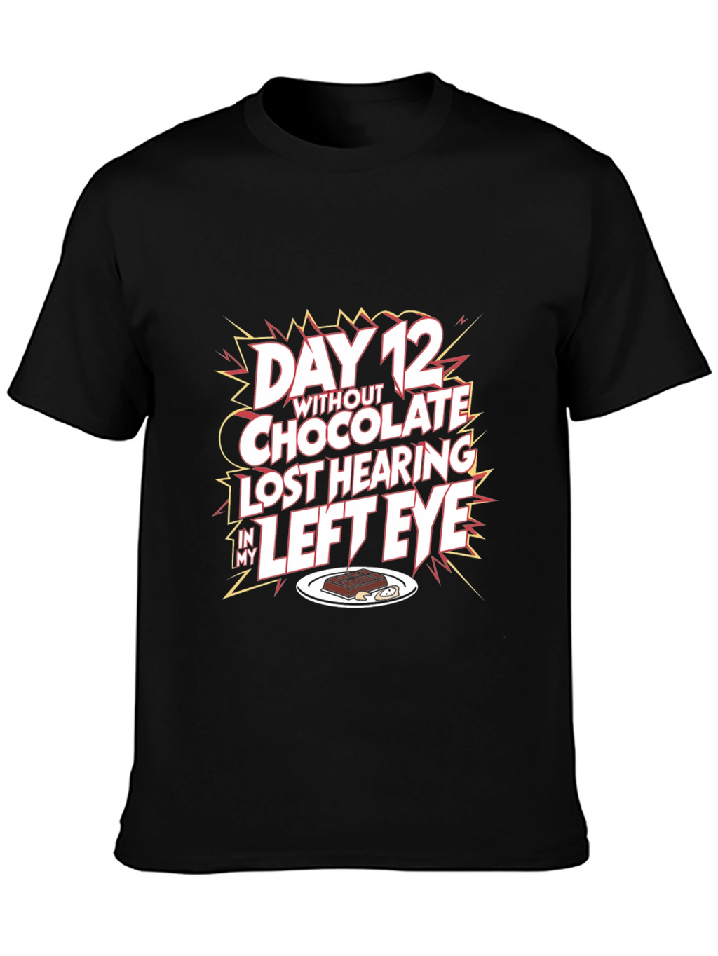 Humorous Graphic T-Shirt - Chocolate Lovers Loss