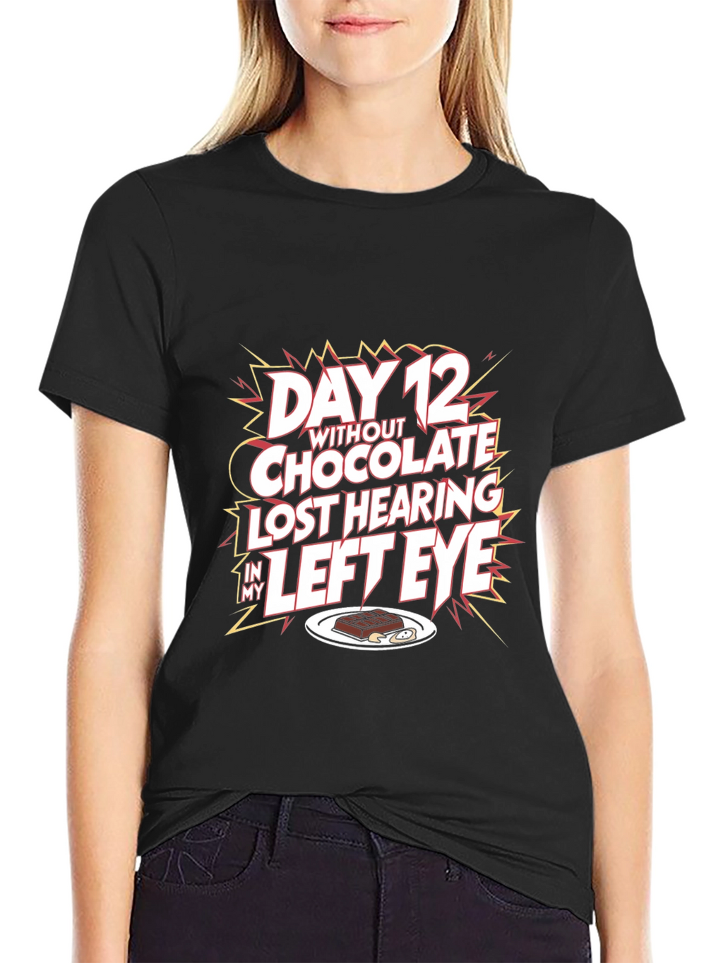 Humorous Graphic T-Shirt - Chocolate Lovers Loss