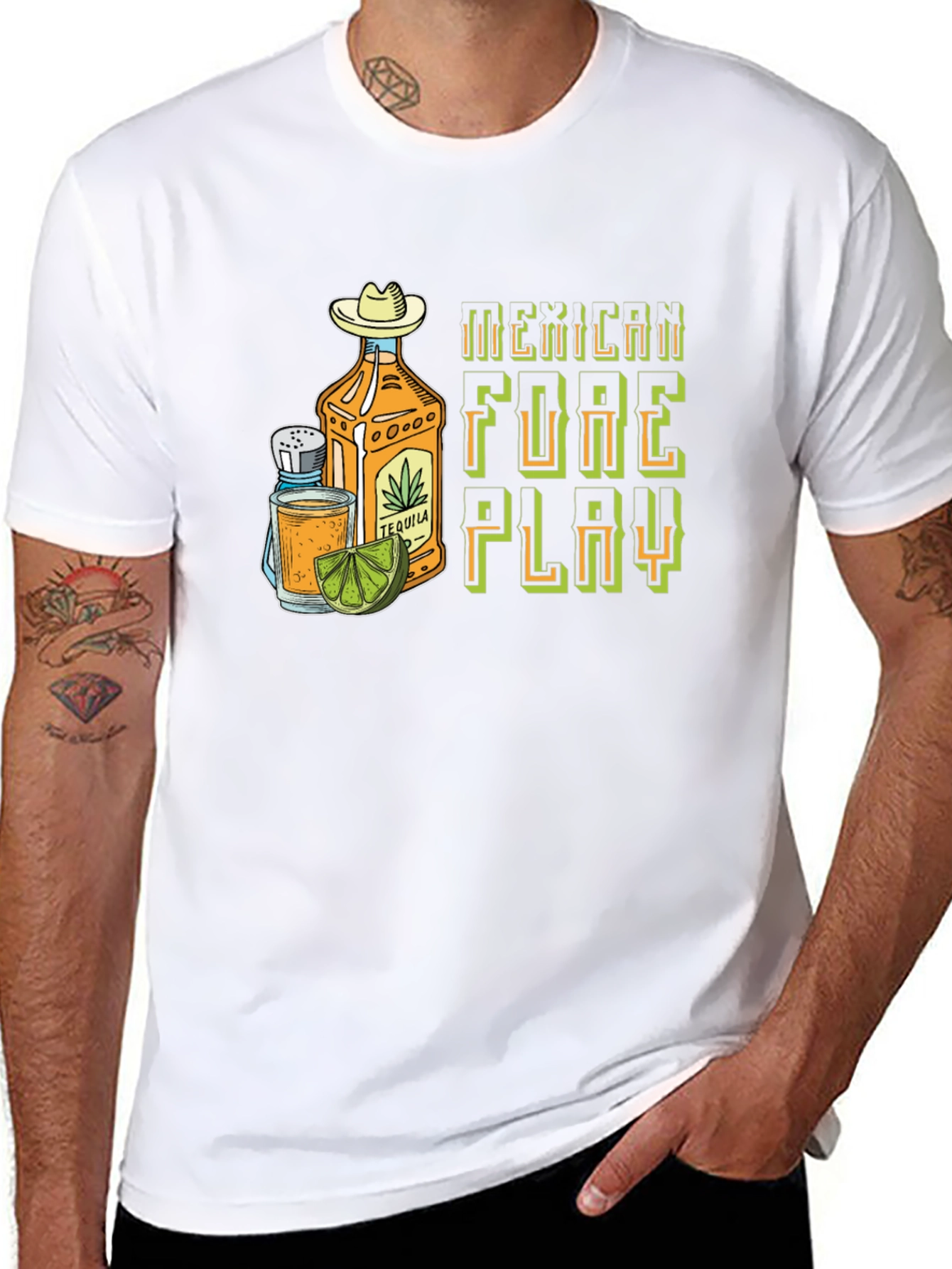 Mexican Foreplay Tequila Graphic Tee