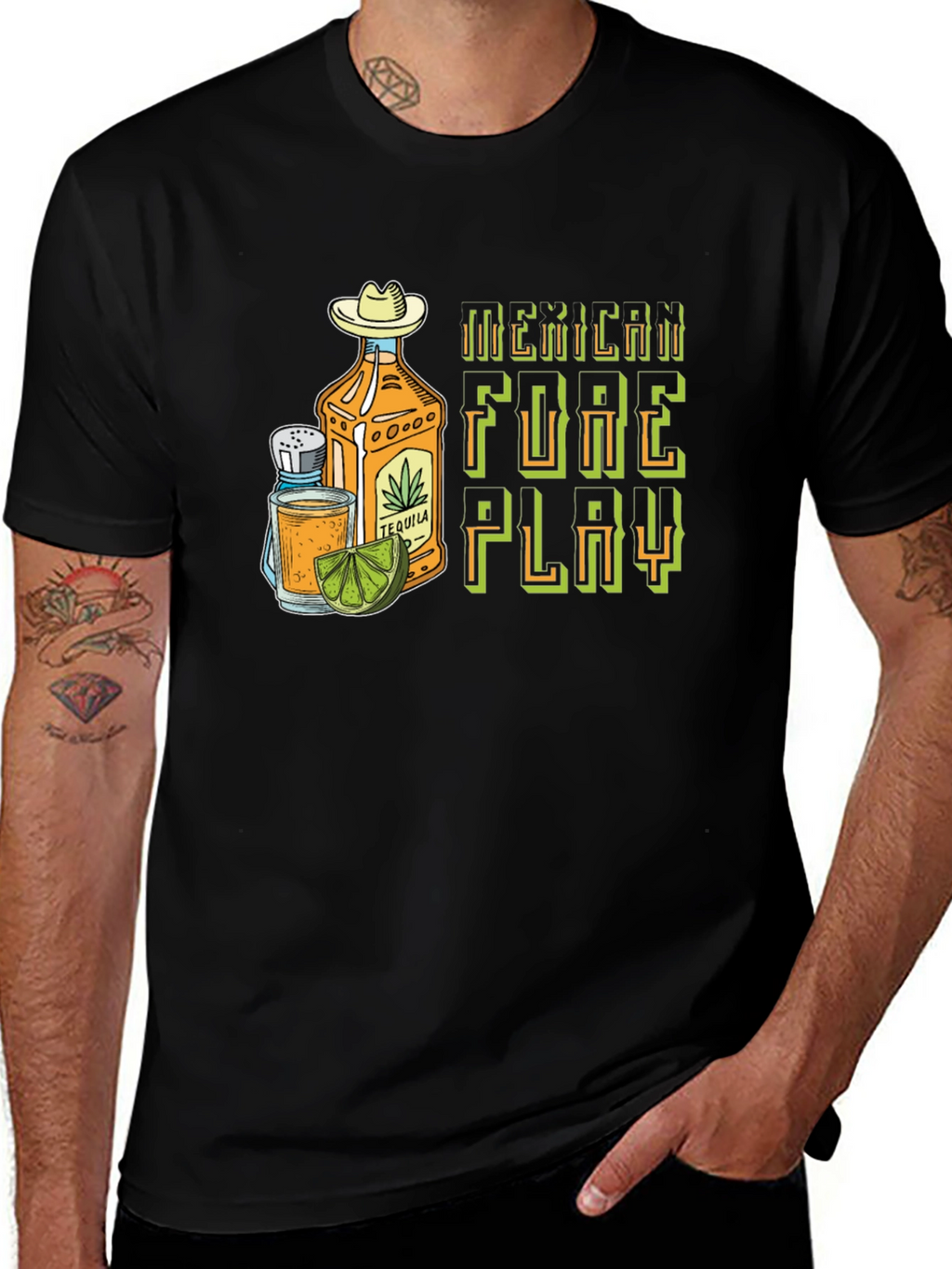 Mexican Foreplay Tequila Graphic Tee