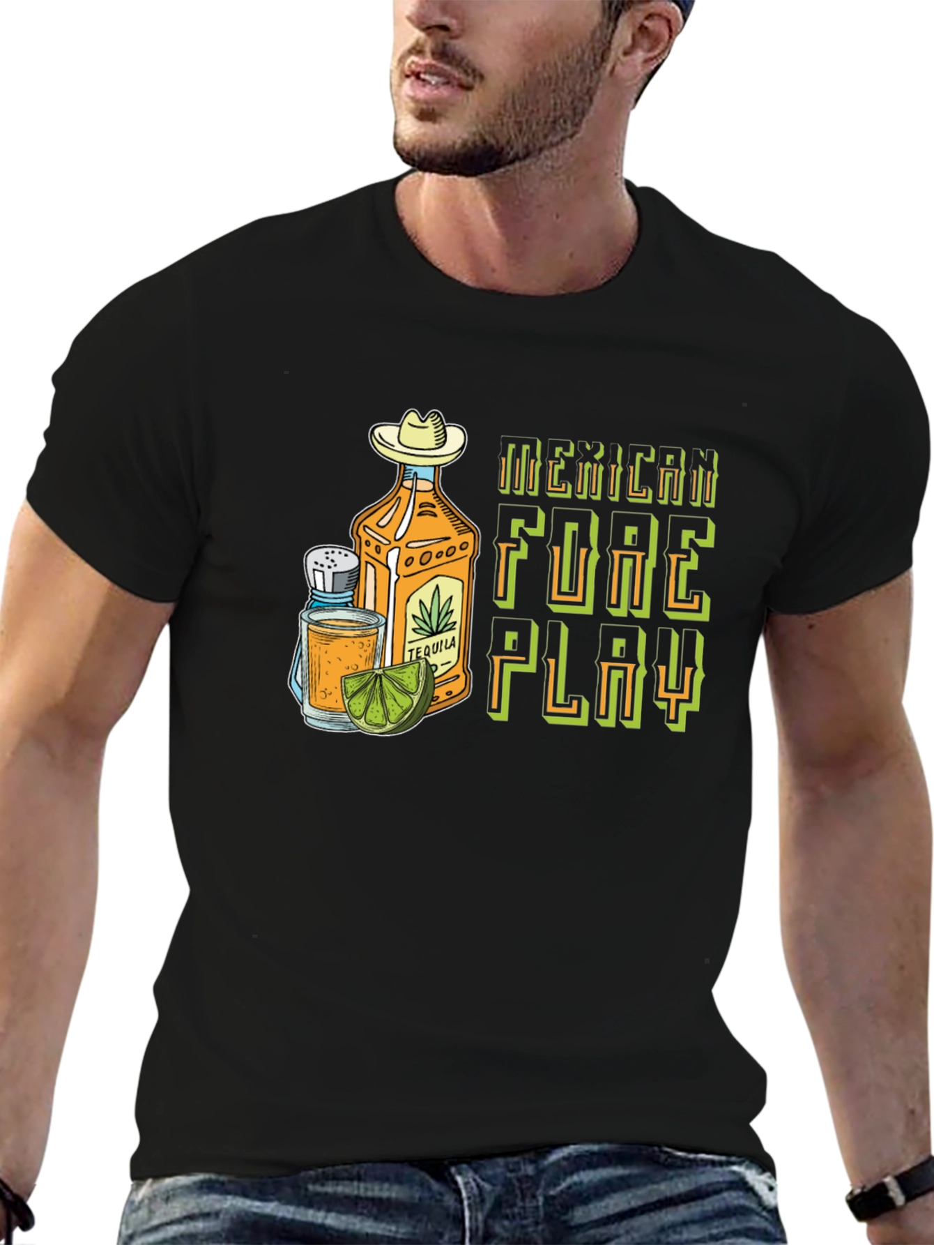 Mexican Foreplay Tequila Graphic Tee