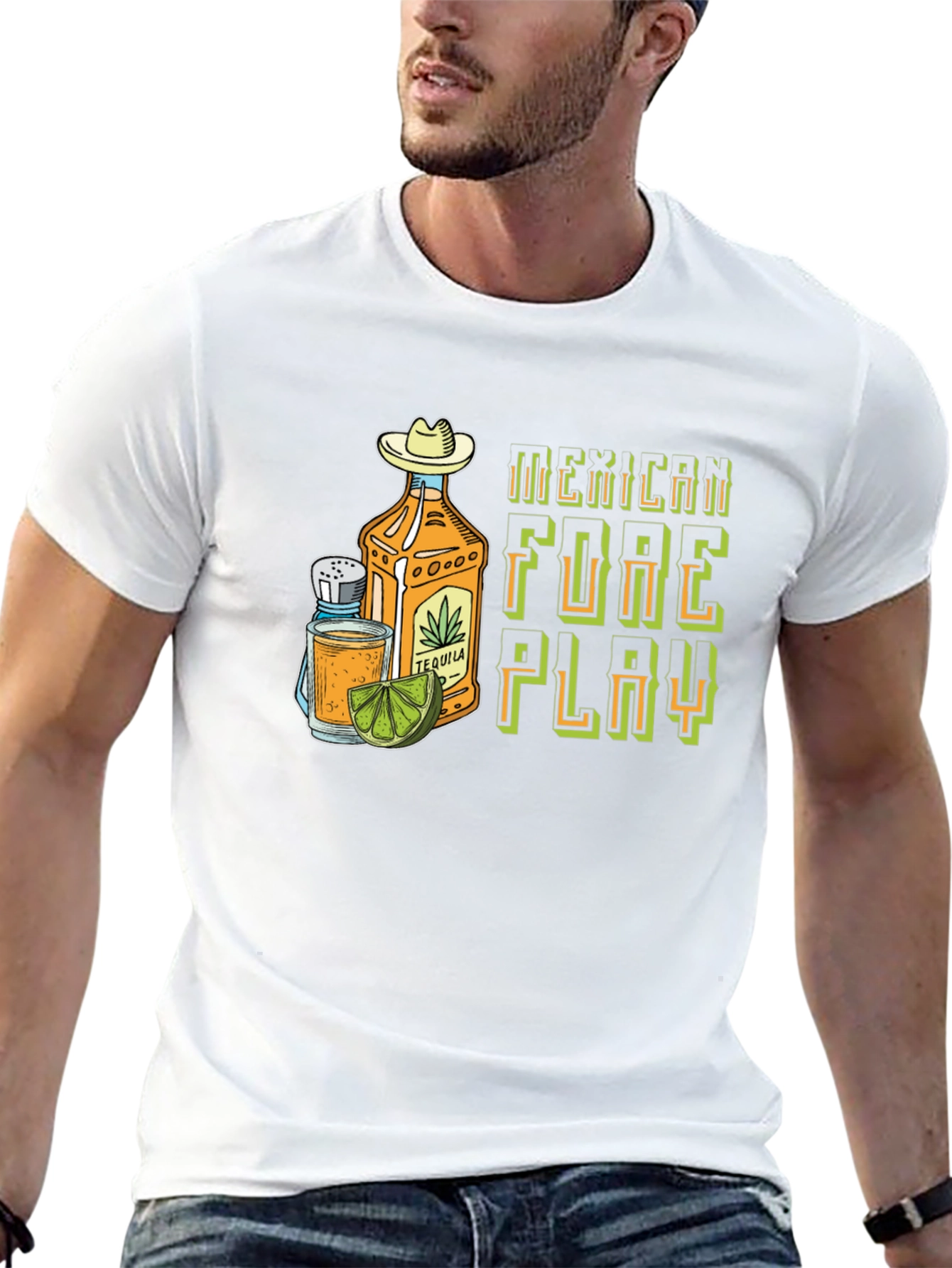 Mexican Foreplay Tequila Graphic Tee