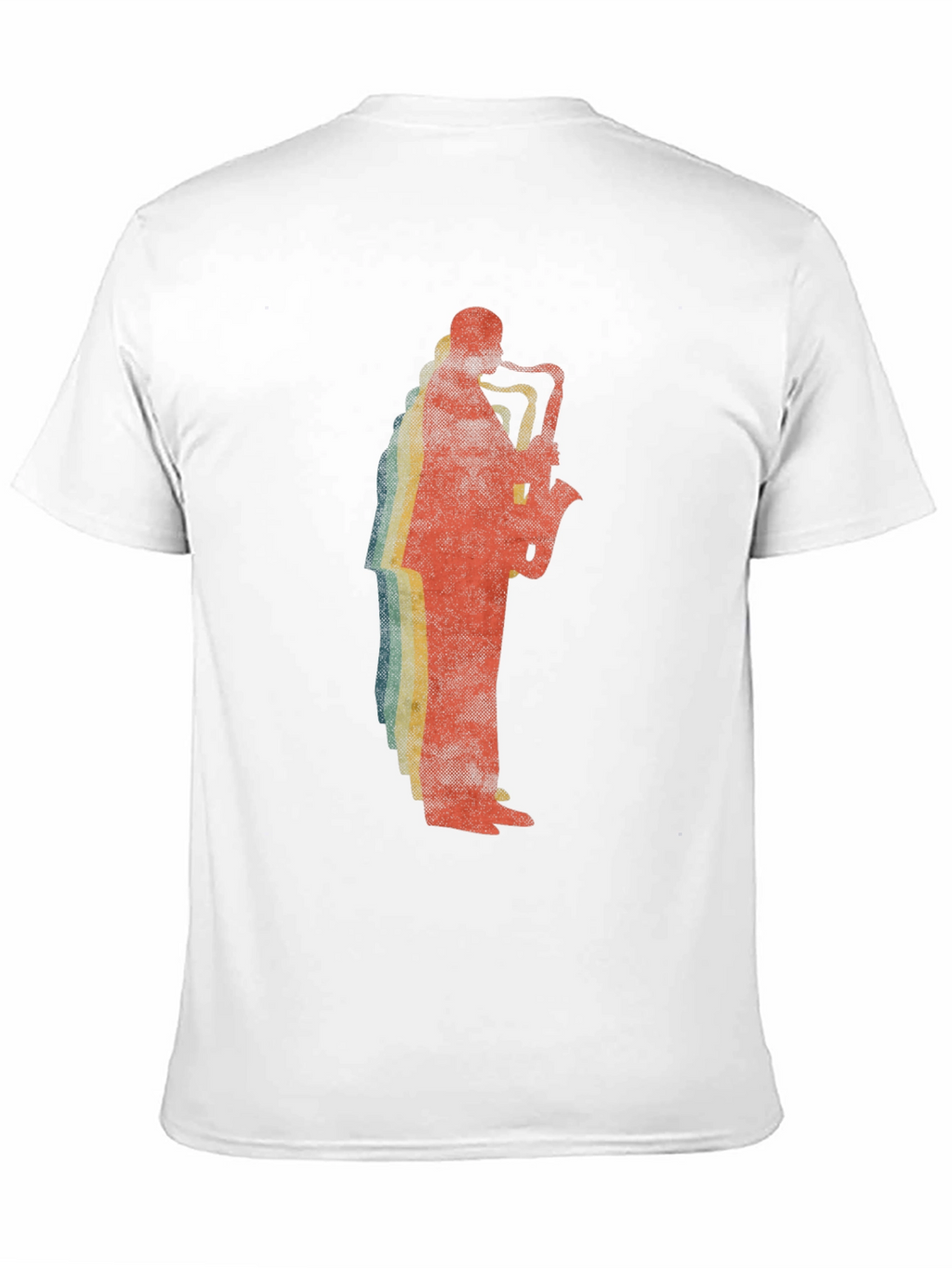 Saxophone Player Graphic Tee - Retro Style