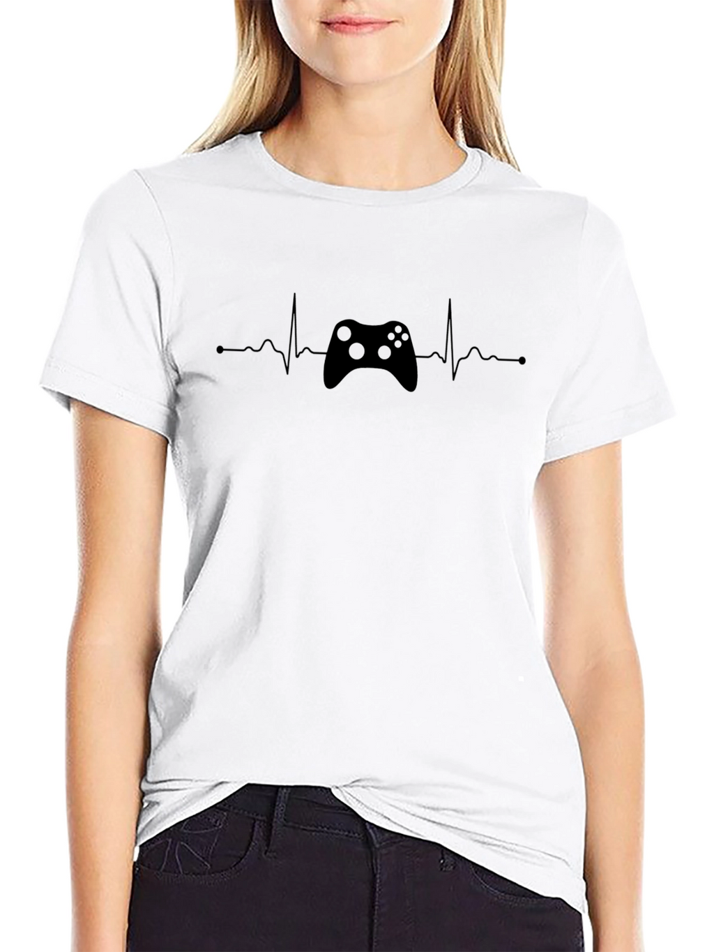 Gamer Heartbeat T-Shirt - Controller Graphic Tee