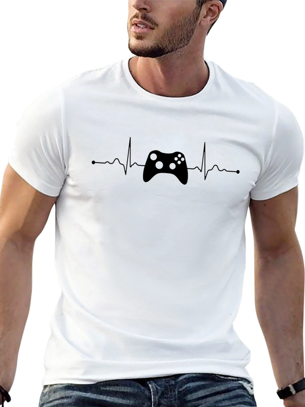 Gamer Heartbeat T-Shirt - Controller Graphic Tee