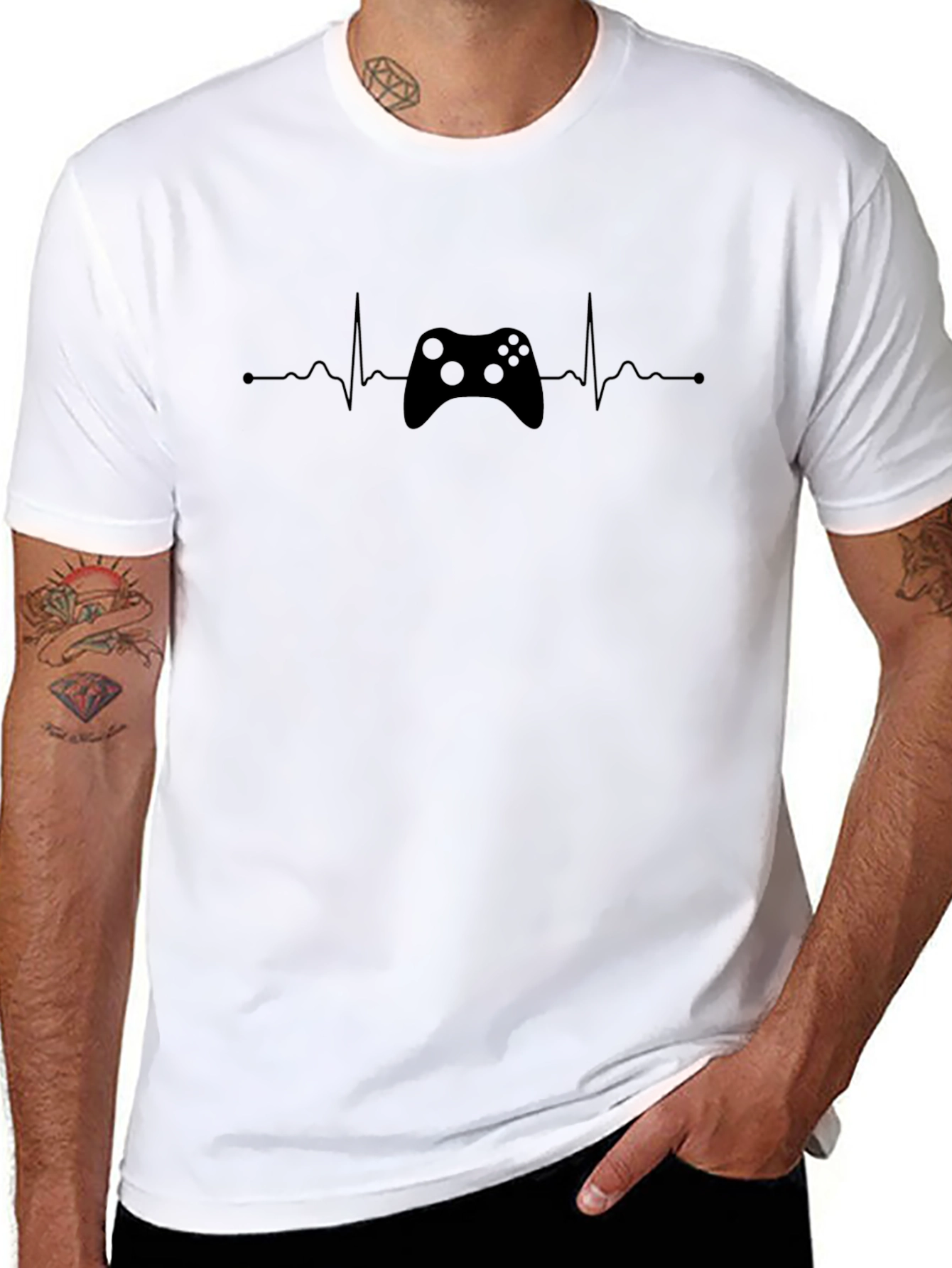 Gamer Heartbeat T-Shirt - Controller Graphic Tee