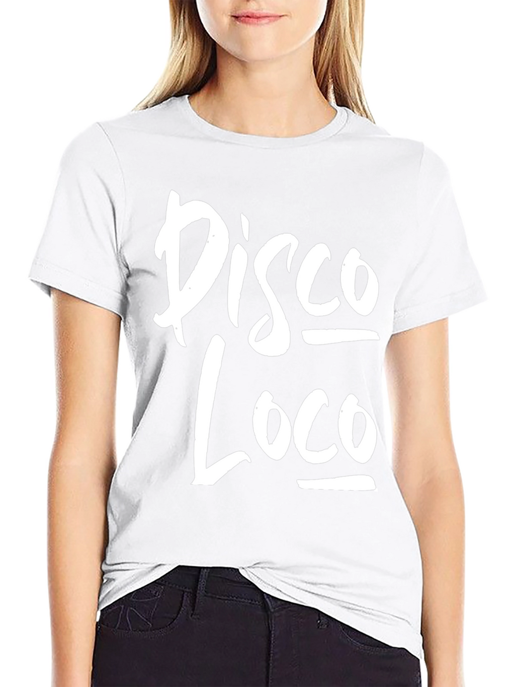 Disco Loco Graphic Tee - Black Cotton T-Shirt