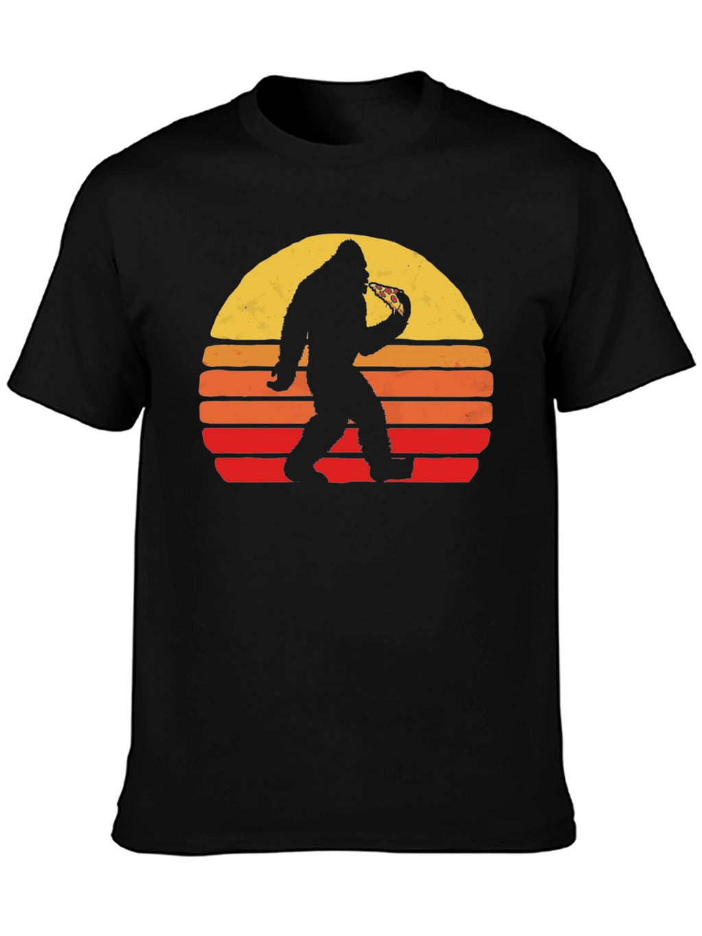 Sasquatch Pizza Sunset Tee