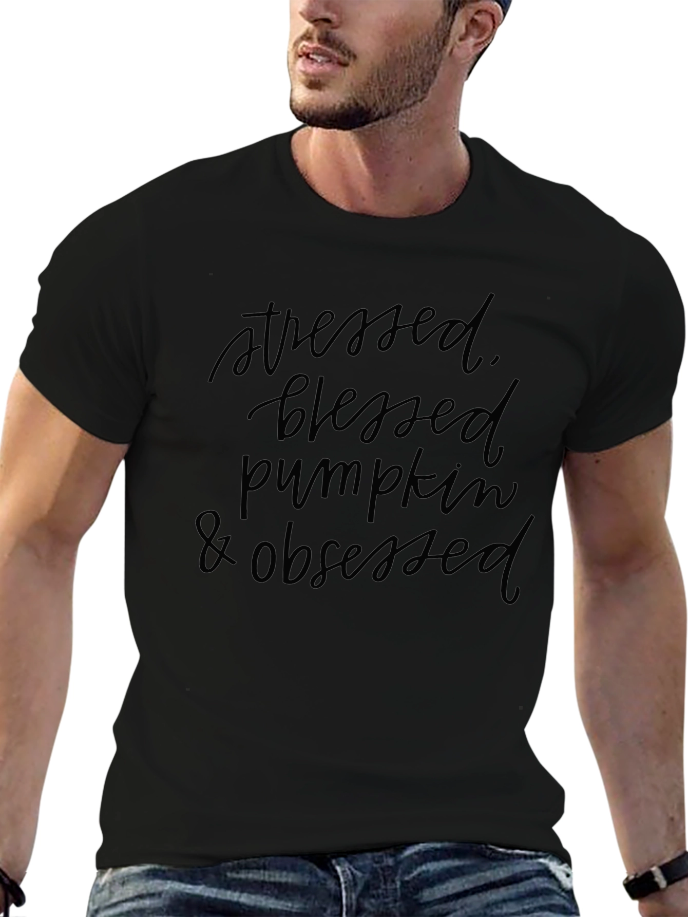 Stressed Blessed Pumpkin Obsessed T-Shirt