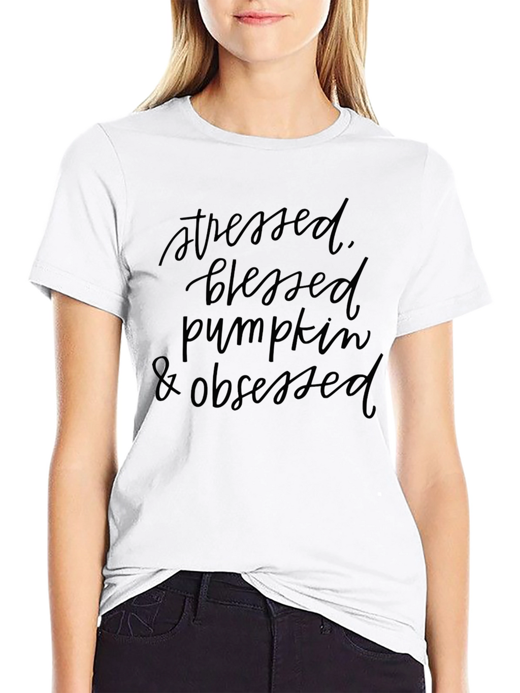 Stressed Blessed Pumpkin Obsessed T-Shirt