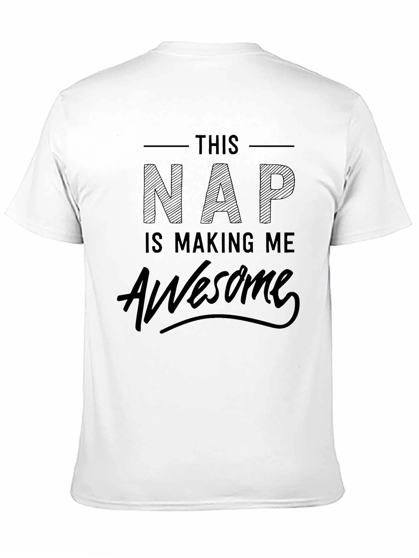 This Nap is Making Me Awesome Graphic Tee - Black