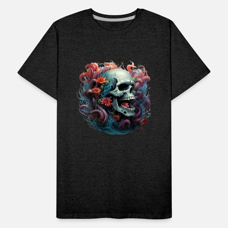 Octopus Tentacle and Skull
