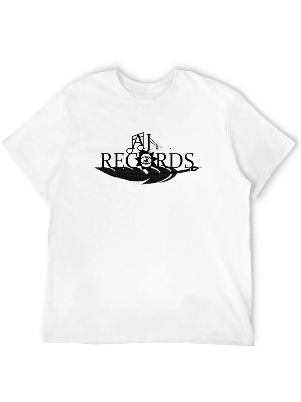 AJ Records Black Graphic T-Shirt