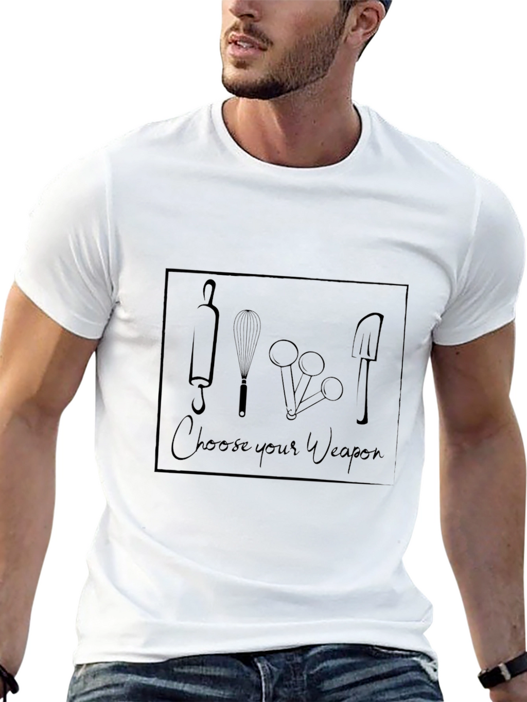 Choose Your Weapon T-Shirt - Baking Theme