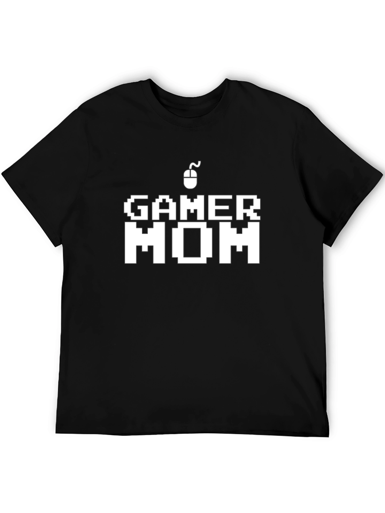 Gamer Mom Graphic T-Shirt - Black Cotton Blend