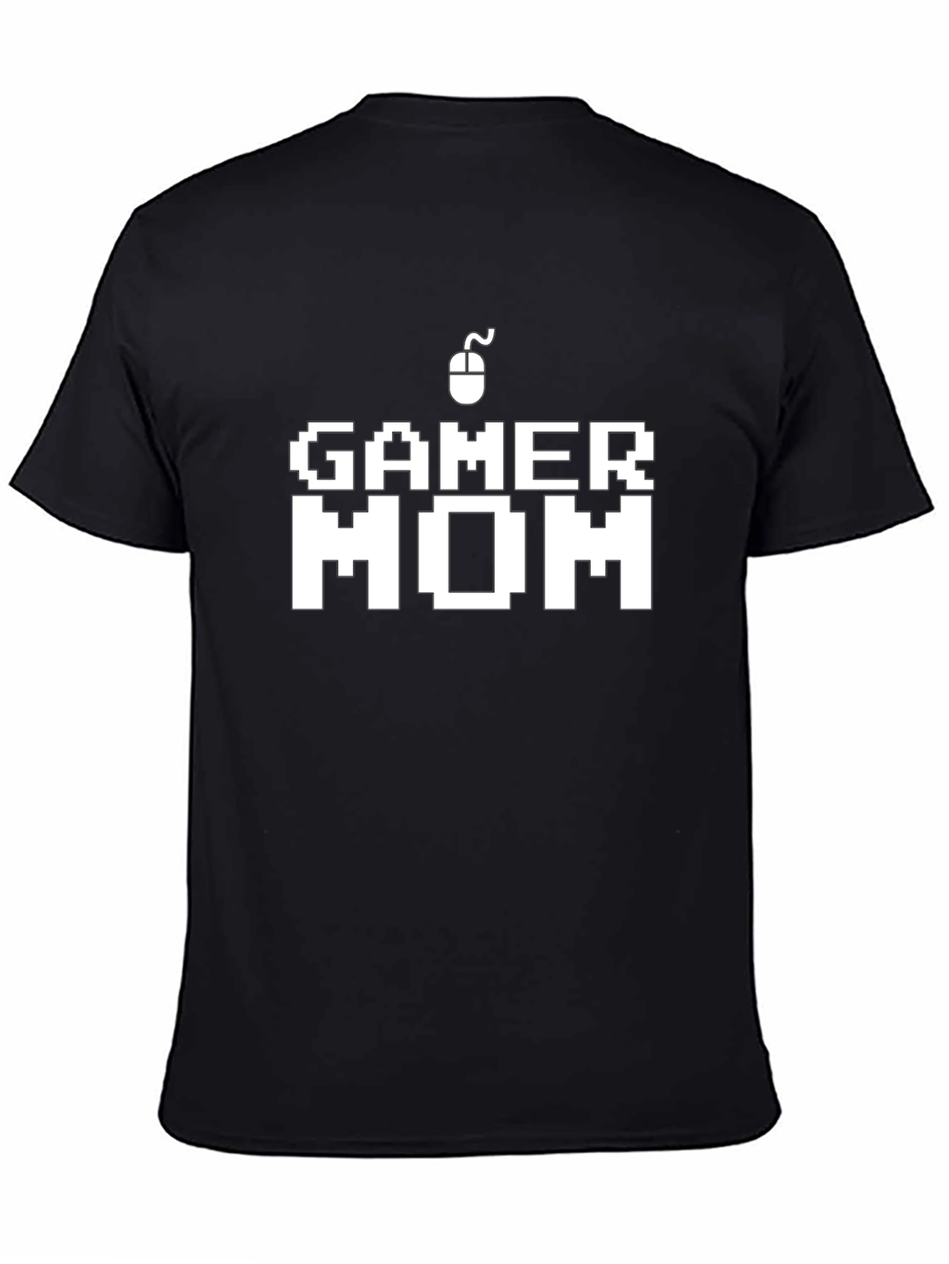 Gamer Mom Graphic T-Shirt - Black Cotton Blend