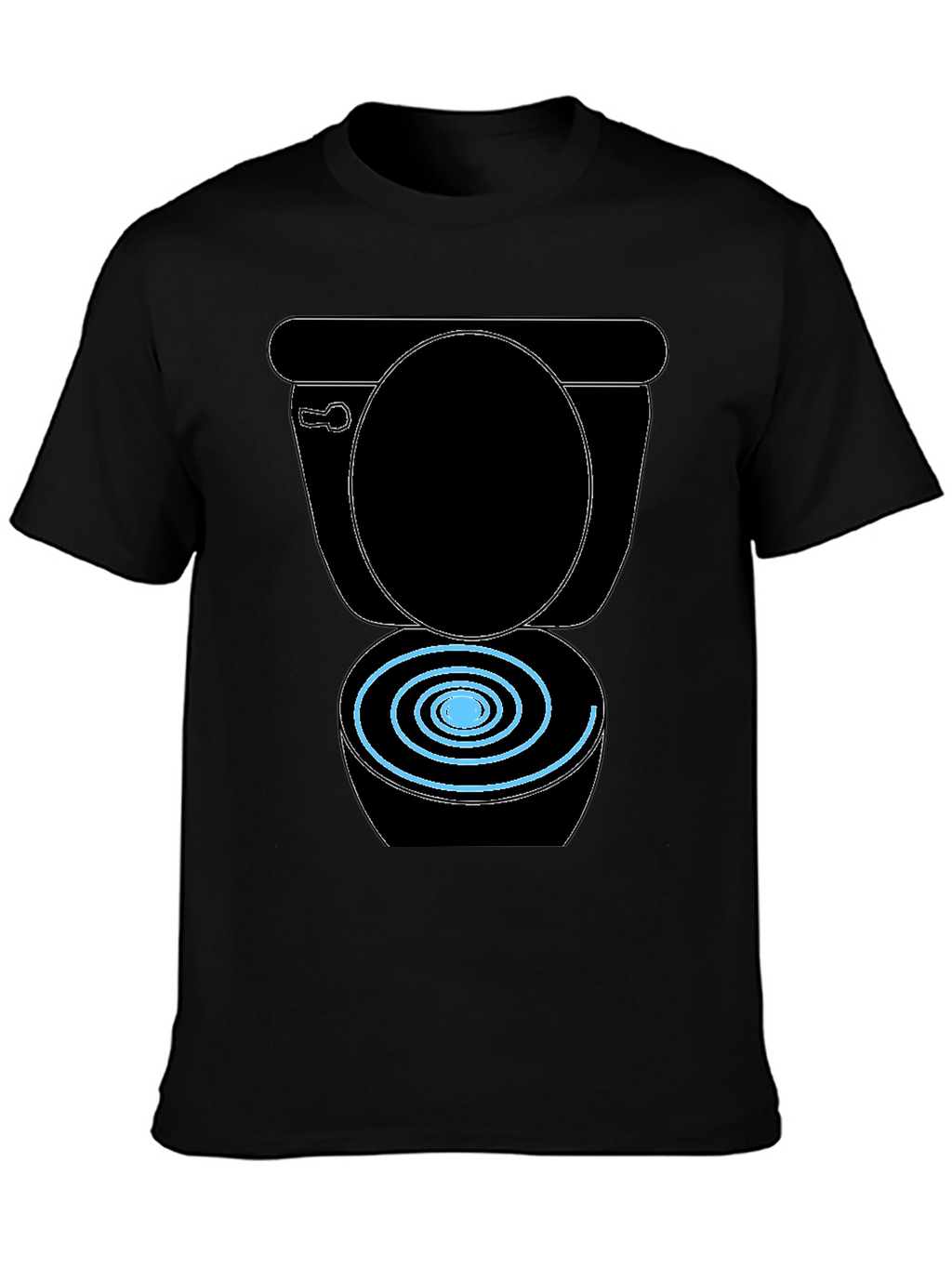 Toilet Humor Black Graphic Tee