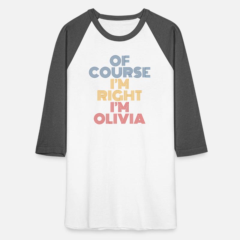 Oh Course I'M Right I'M Olivia Personalized Name