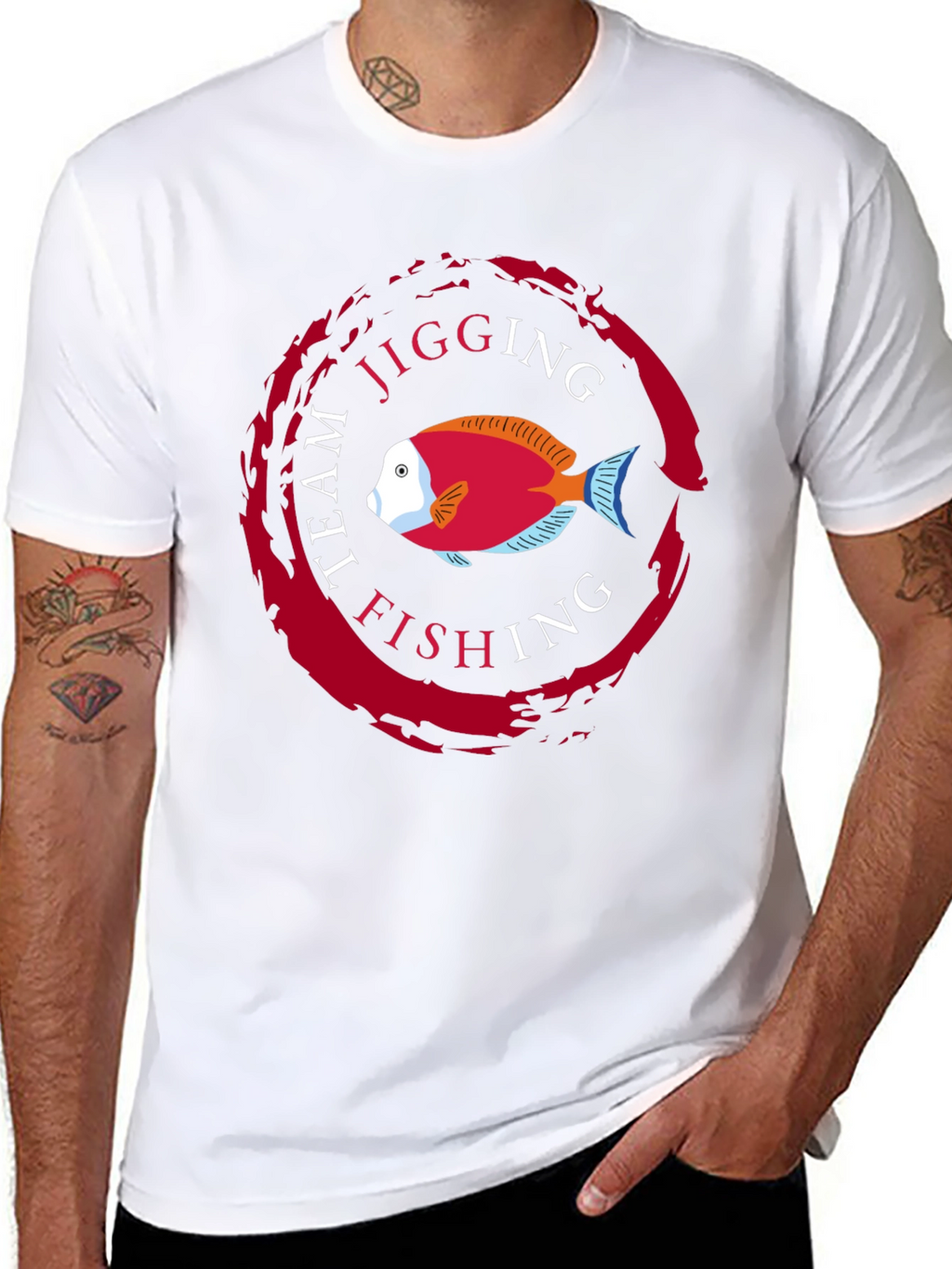 Team Jigging Fishing T-Shirt