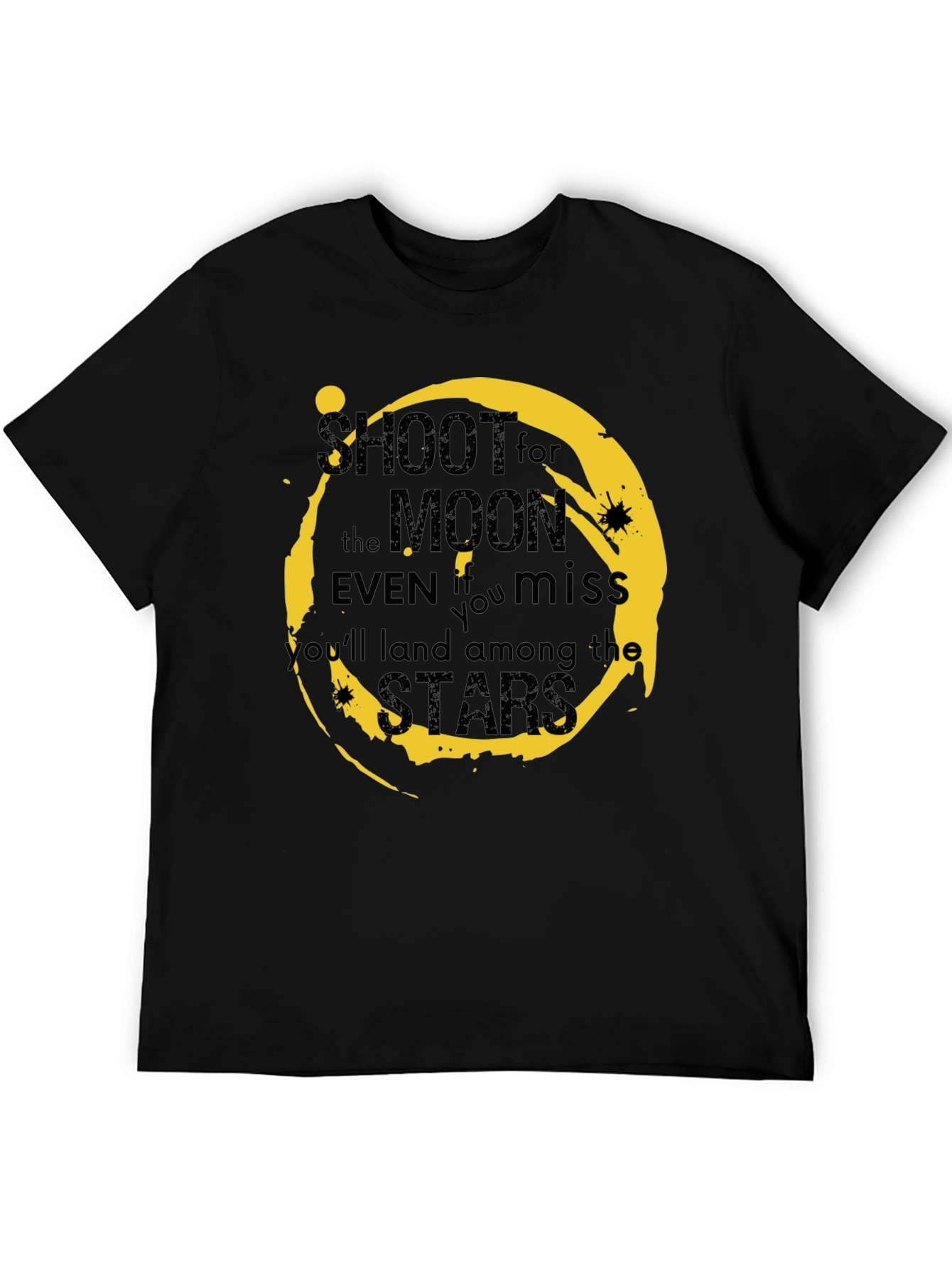 Shoot for the Moon Graphic Tee - Motivational T-Shirt