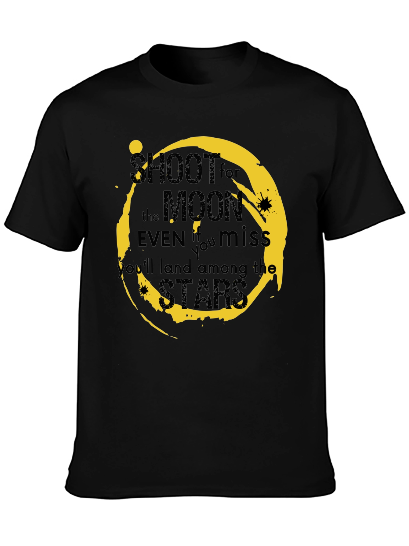 Shoot for the Moon Graphic Tee - Motivational T-Shirt