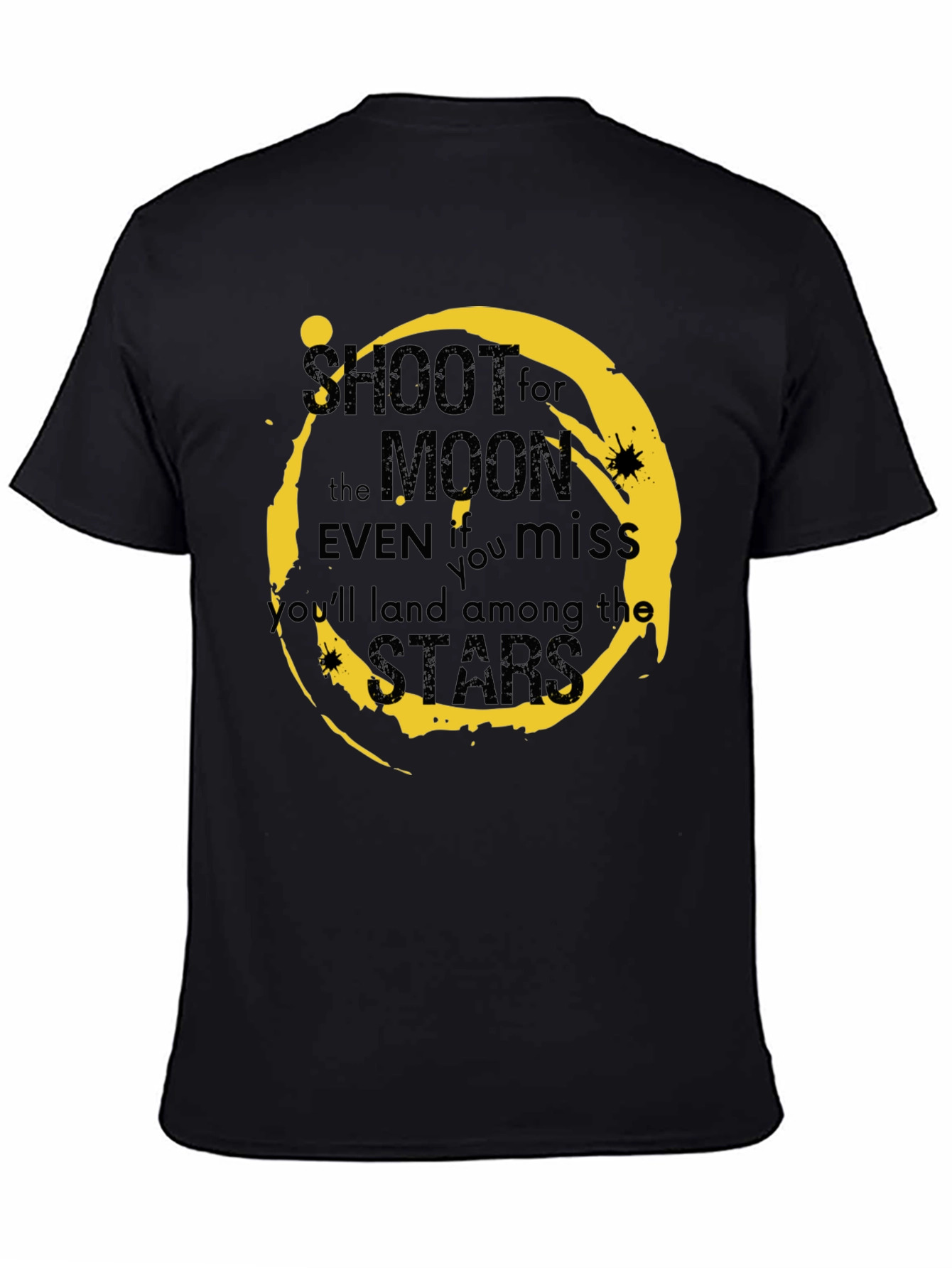 Shoot for the Moon Graphic Tee - Motivational T-Shirt