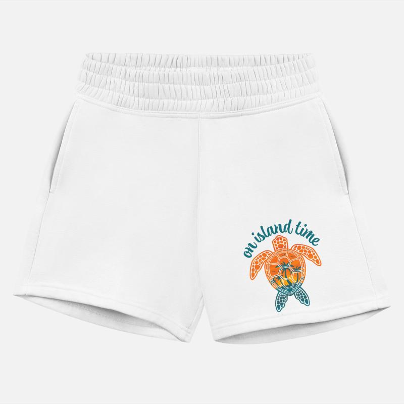 On Island Time Tropical Sunset Sea Turtle Design
