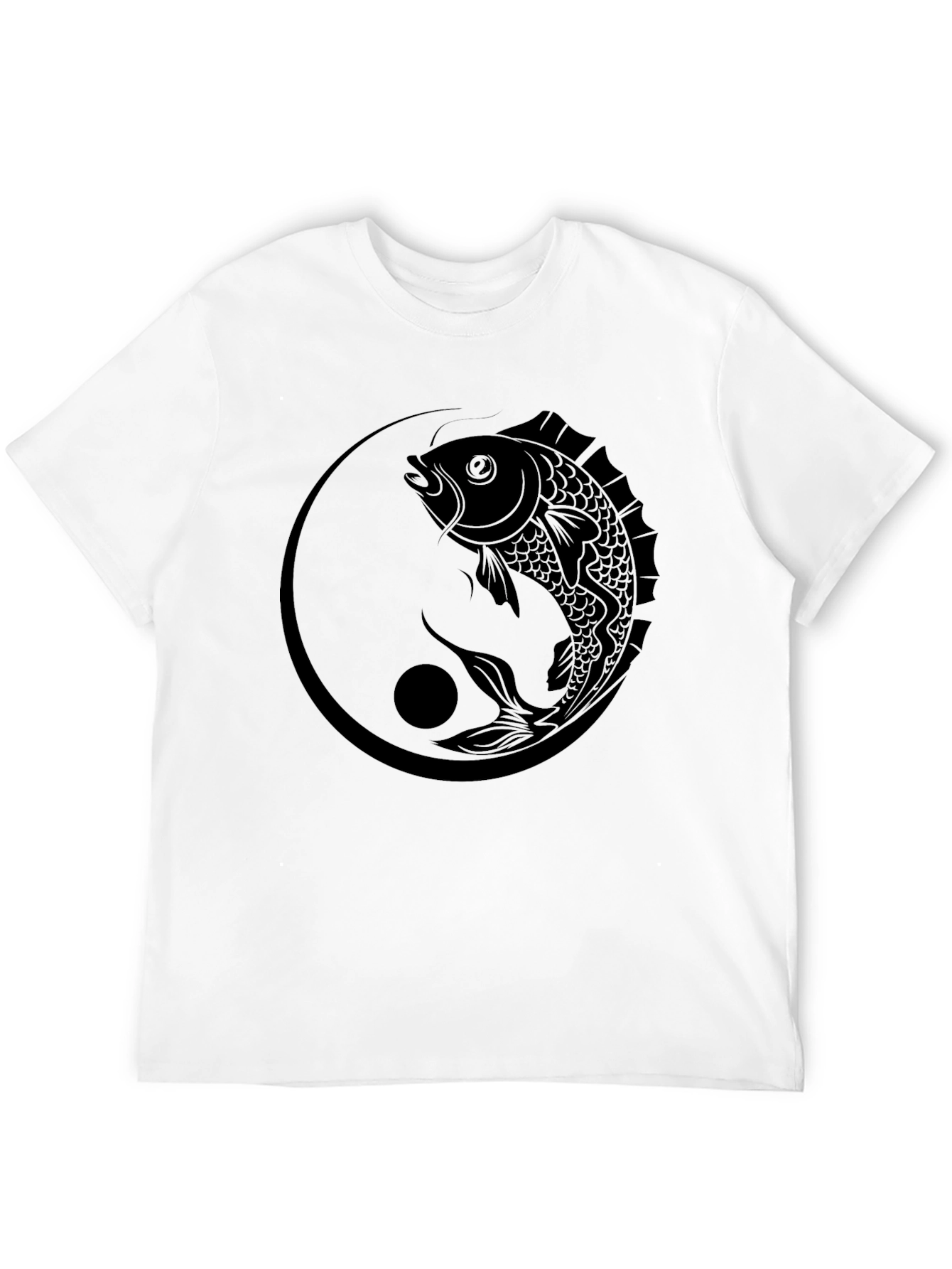 Yin Yang Fish Graphic T-Shirt