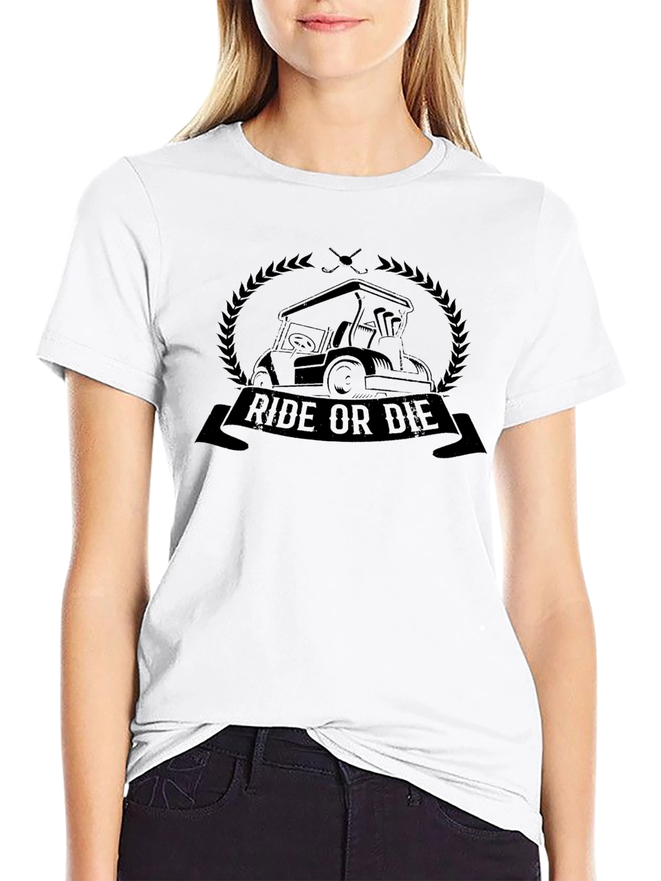 Ride or Die Golf Cart T-Shirt