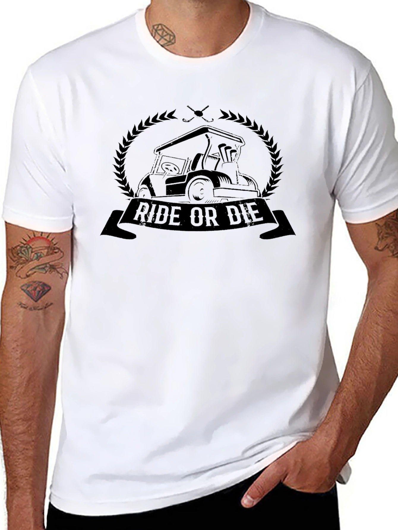 Ride or Die Golf Cart T-Shirt