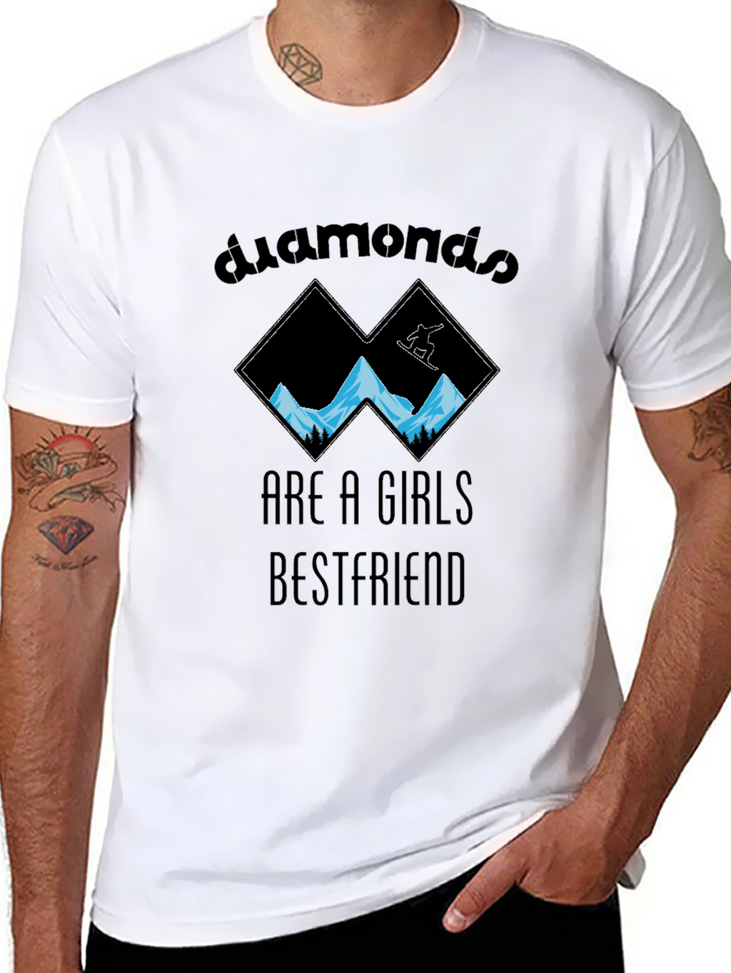Diamonds Girl Bestfriend T-Shirt