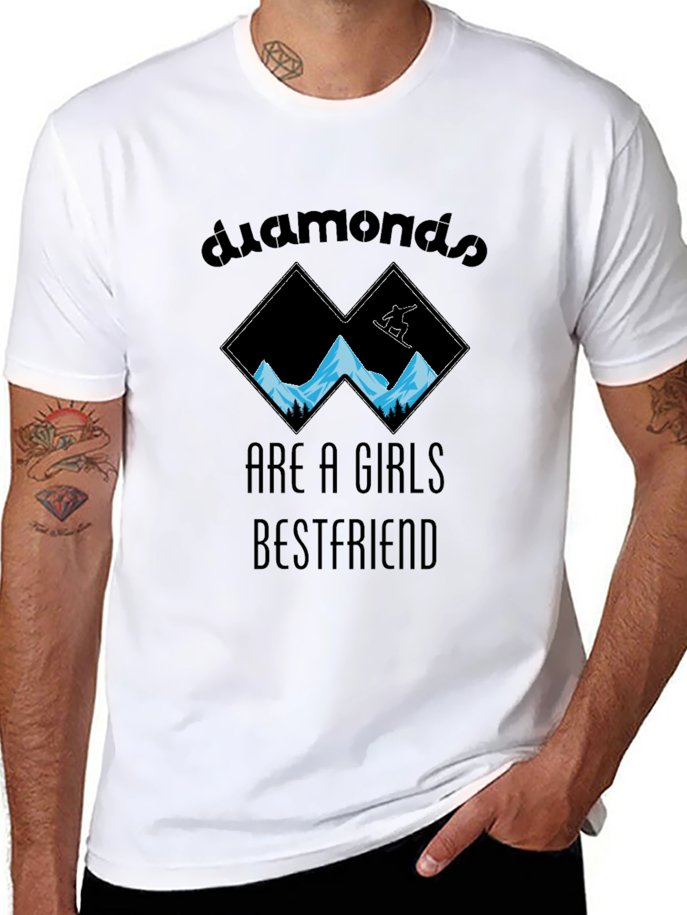 Diamonds Girl Bestfriend T-Shirt
