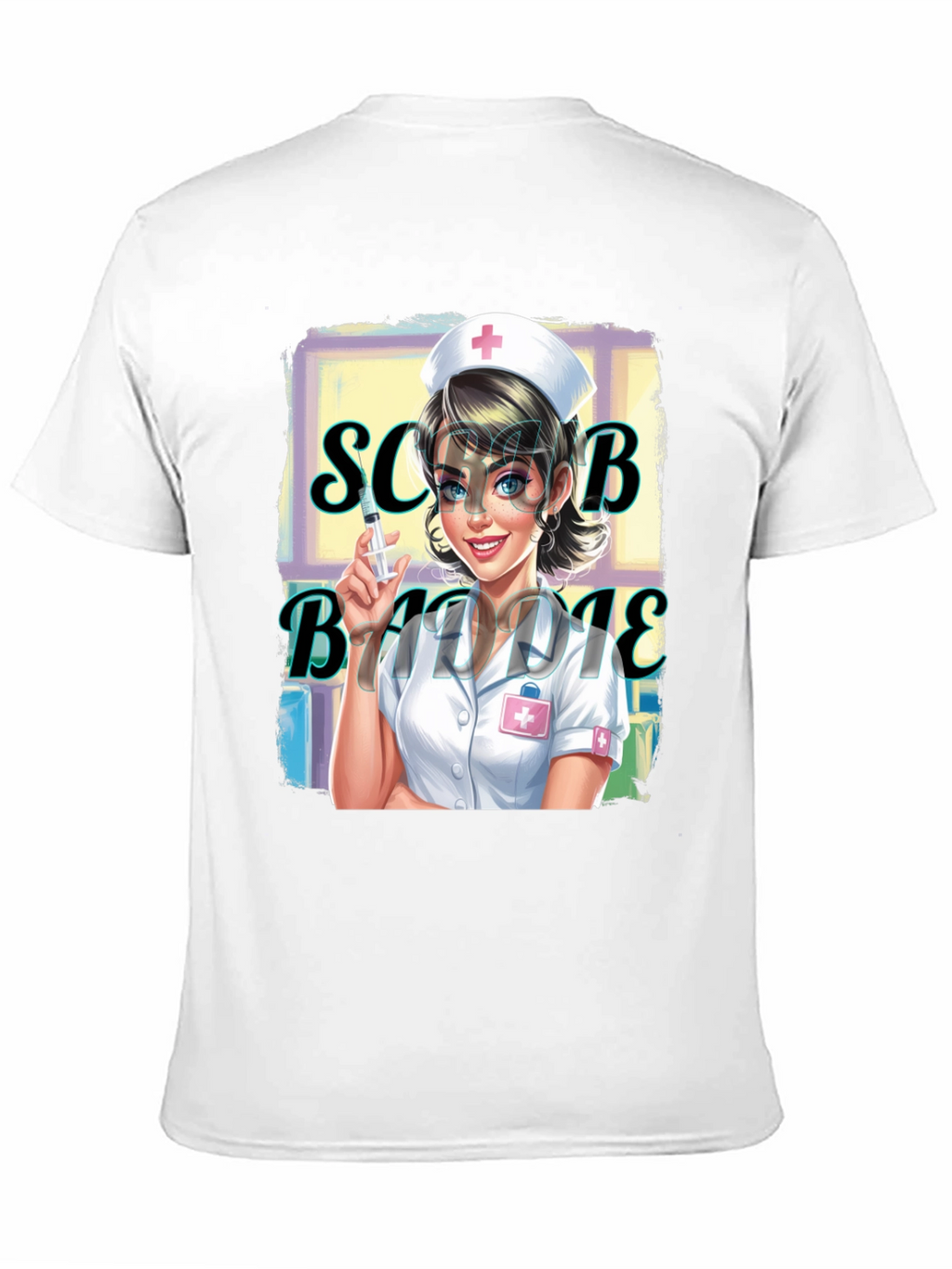 Nurse Scrub Baddie Graphic Tee