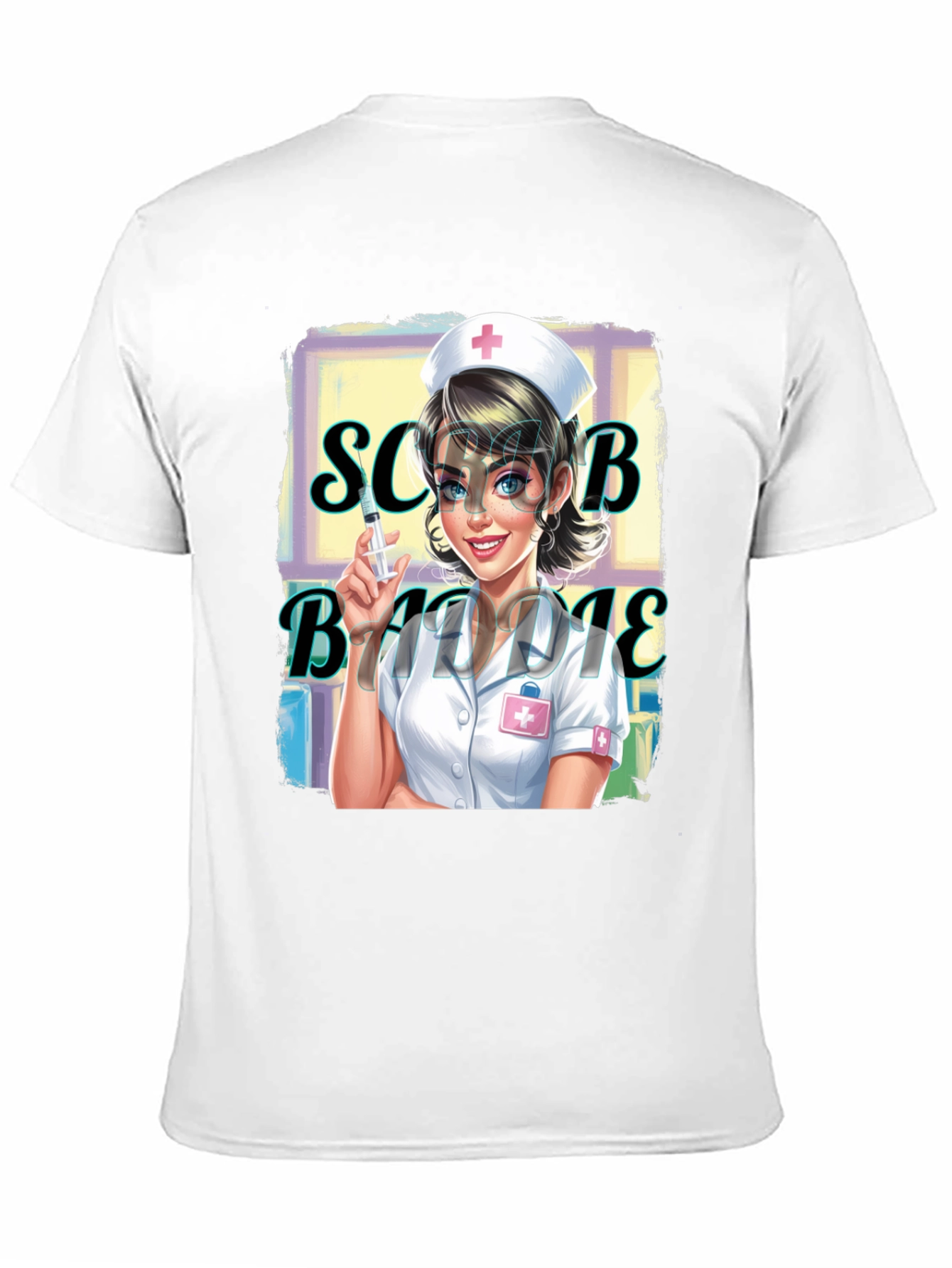Nurse Scrub Baddie Graphic Tee