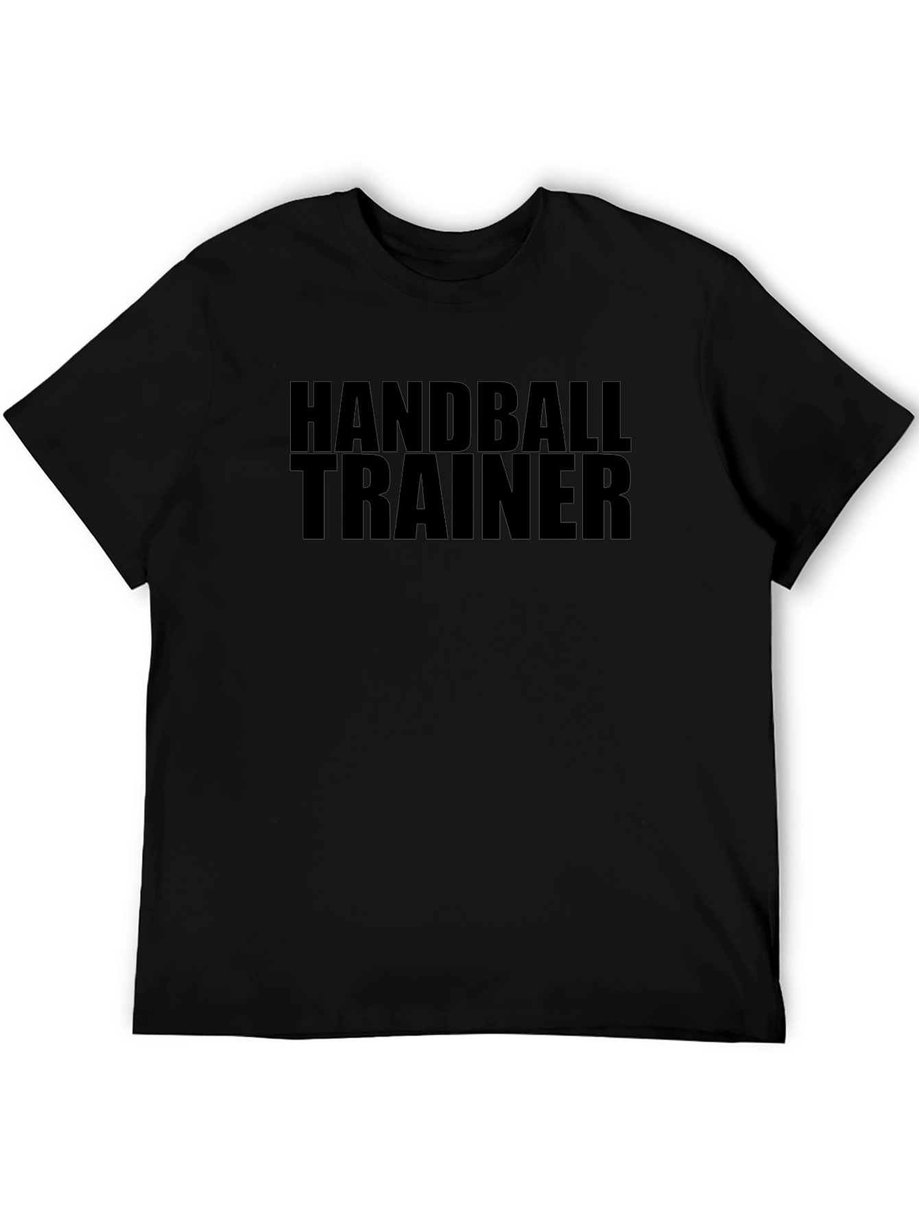 Handball Trainer T-Shirt - Black Sports Tee
