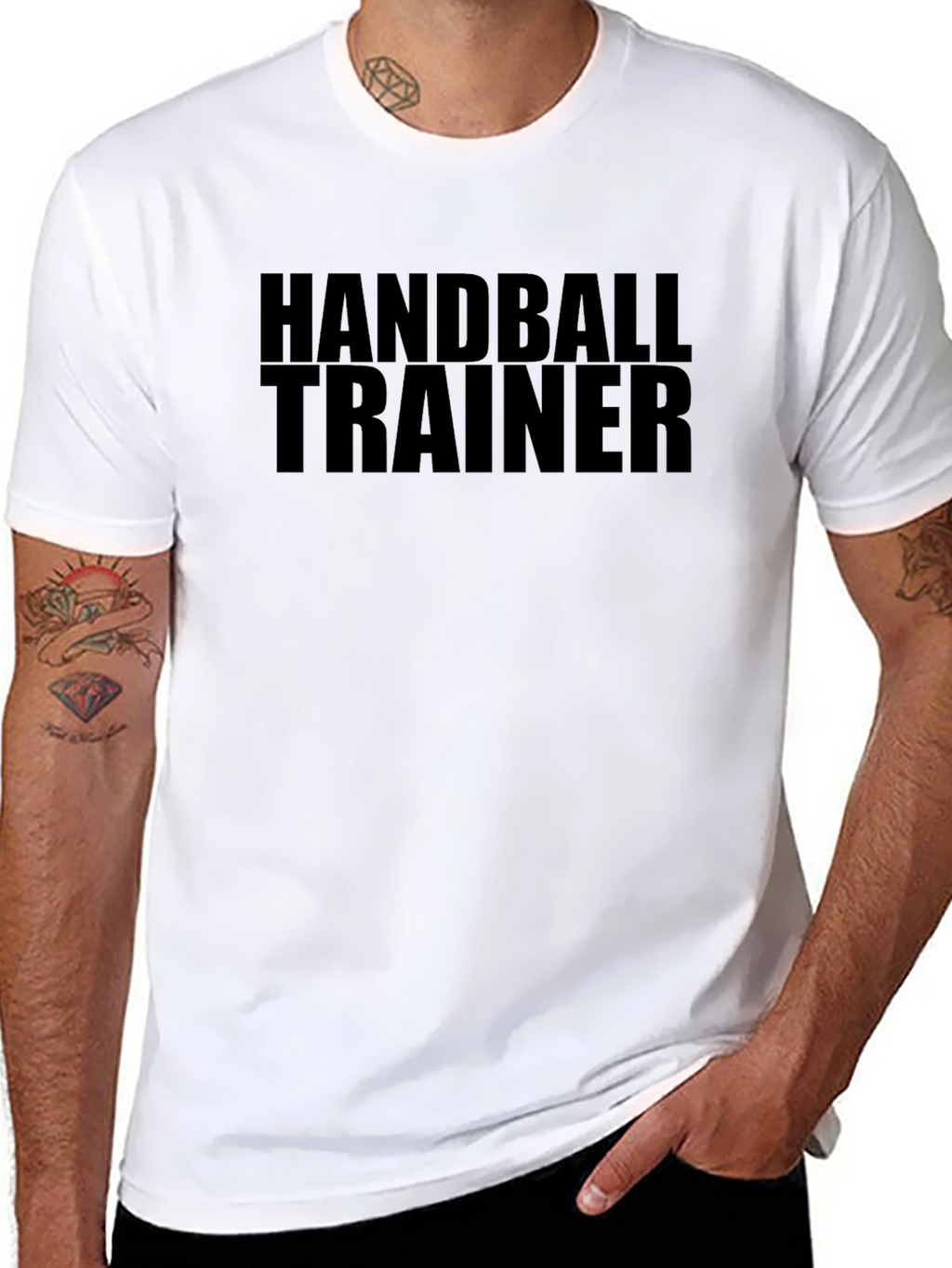 Handball Trainer T-Shirt - Black Sports Tee