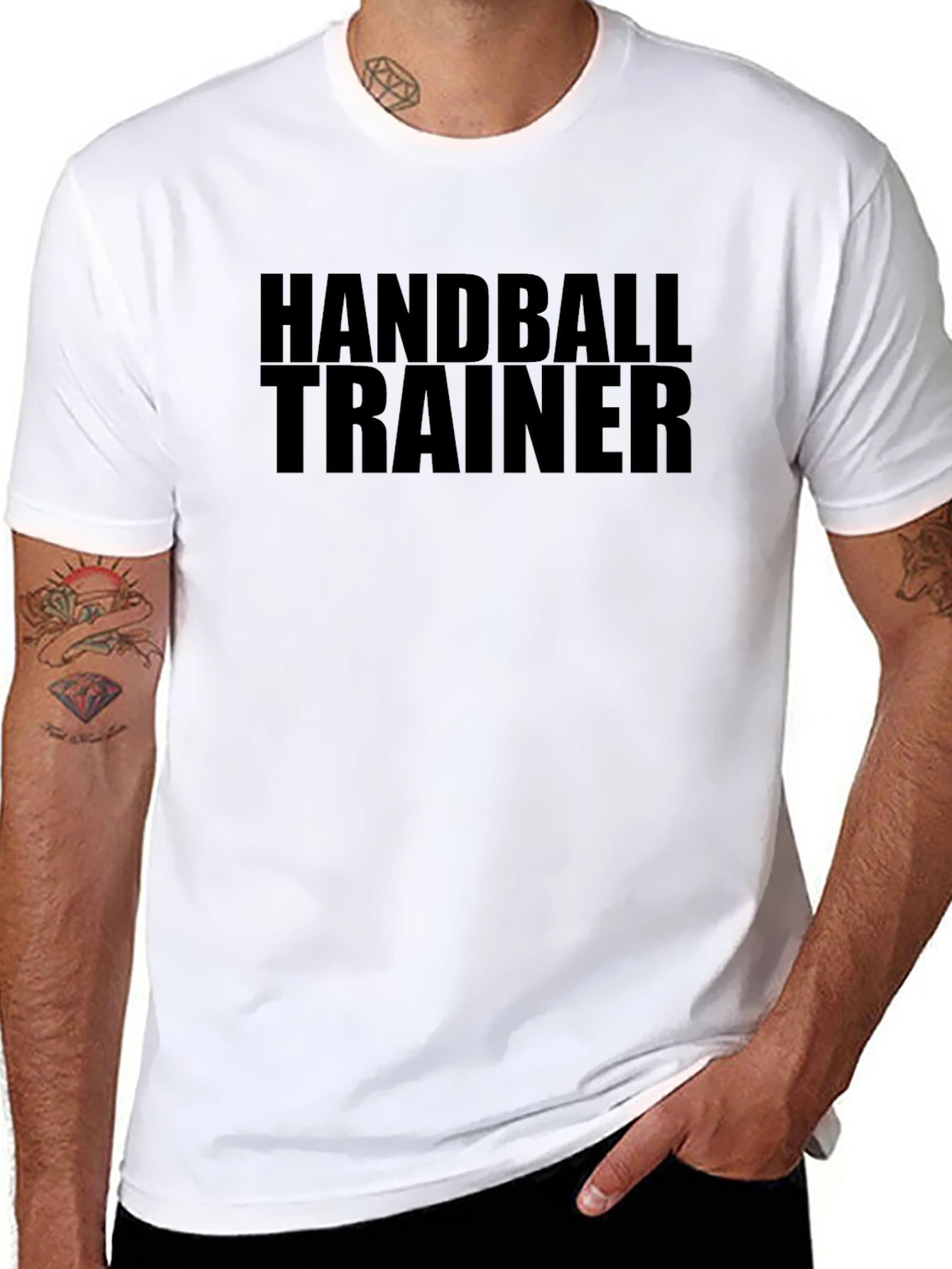 Handball Trainer T-Shirt - Black Sports Tee