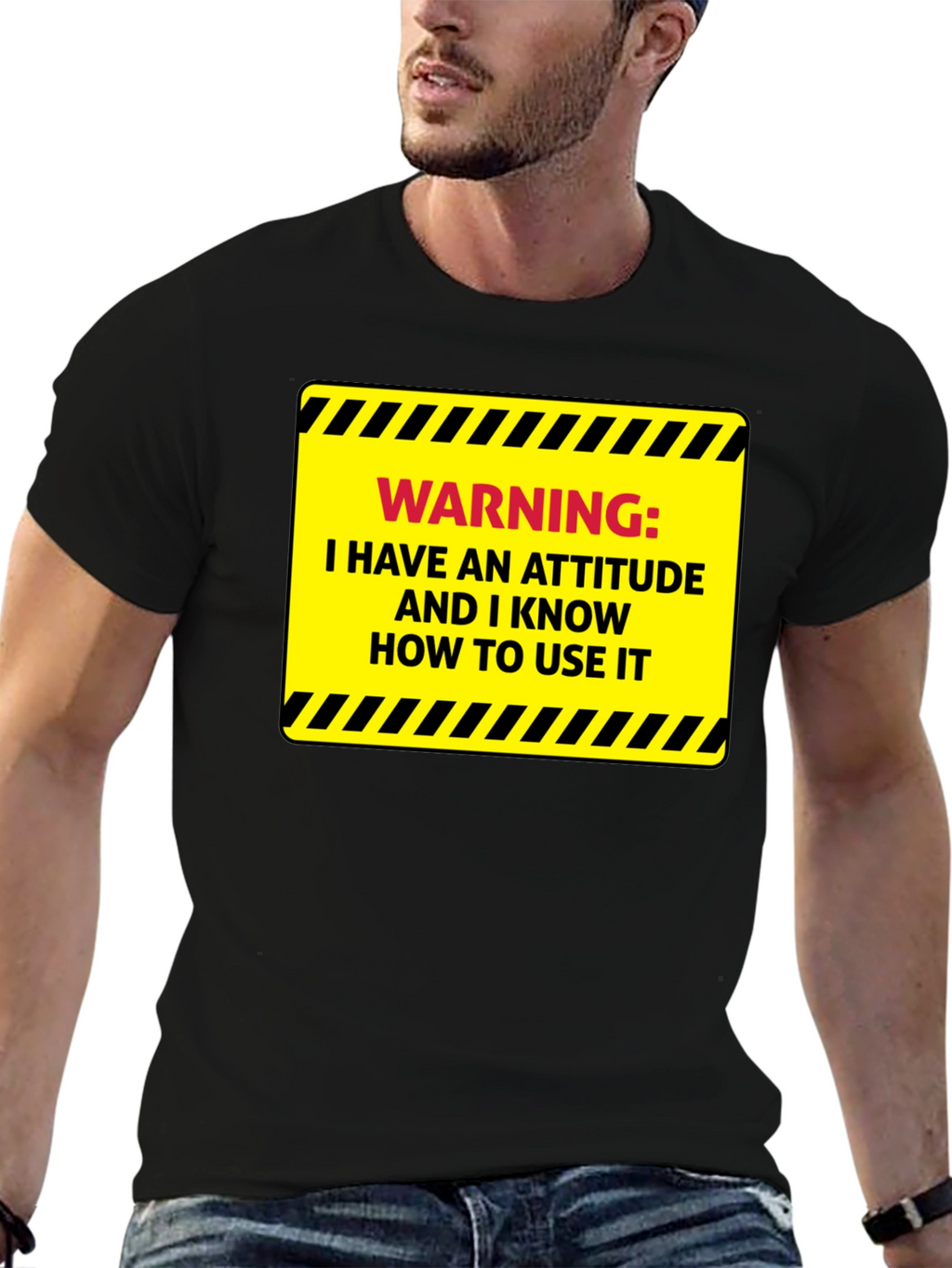 Warning: Attitude T-Shirt - Sarcastic Humor Tee