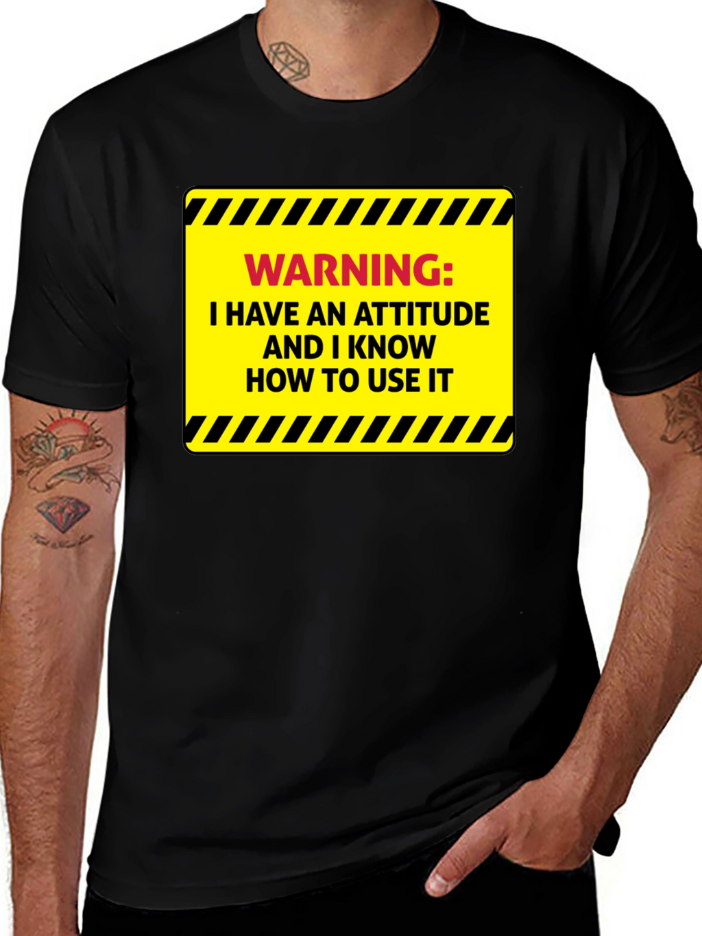 Warning: Attitude T-Shirt - Sarcastic Humor Tee