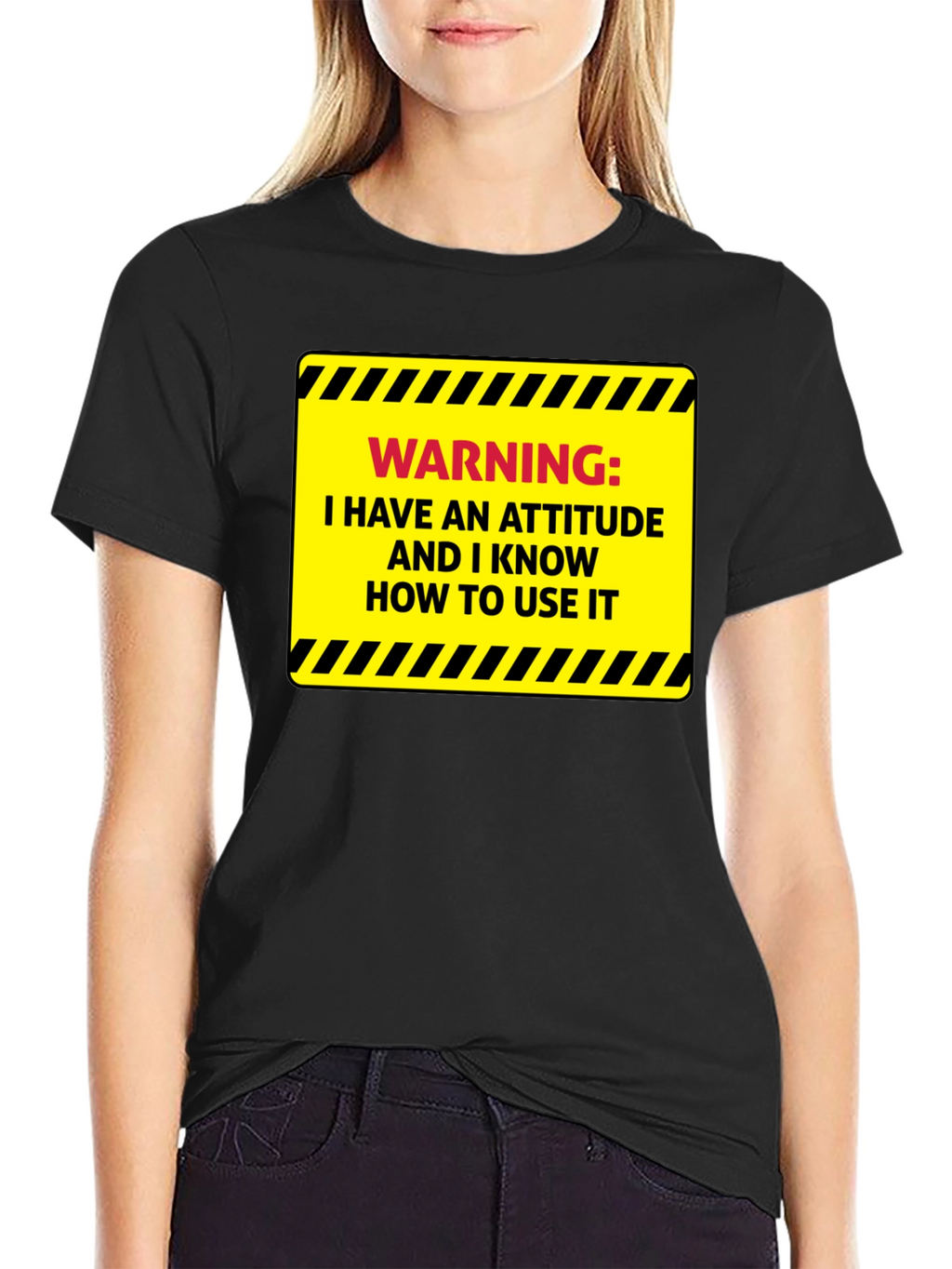 Warning: Attitude T-Shirt - Sarcastic Humor Tee