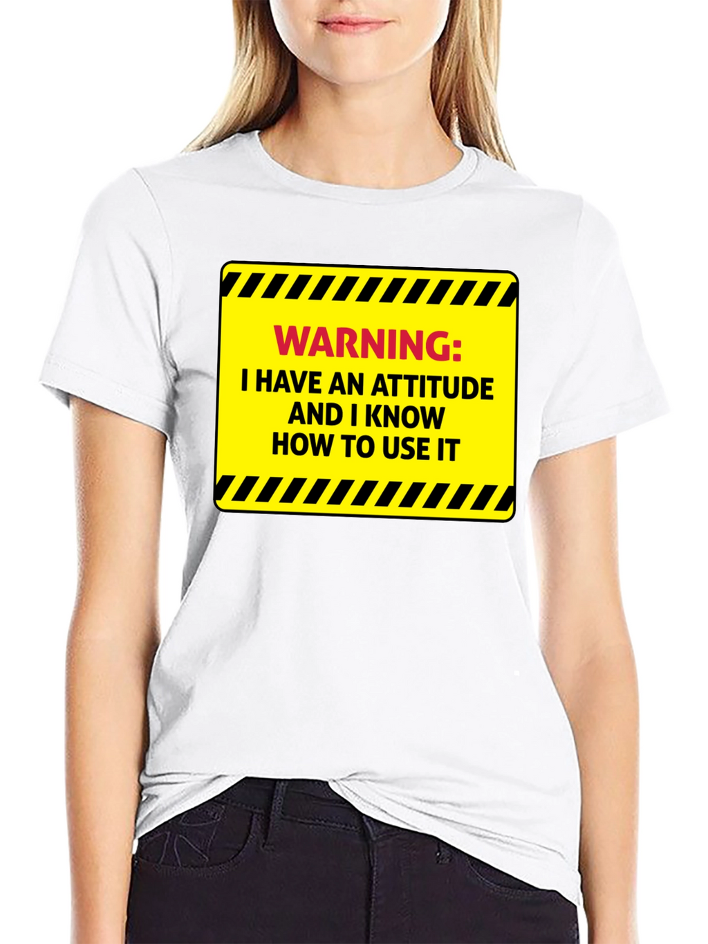 Warning: Attitude T-Shirt - Sarcastic Humor Tee