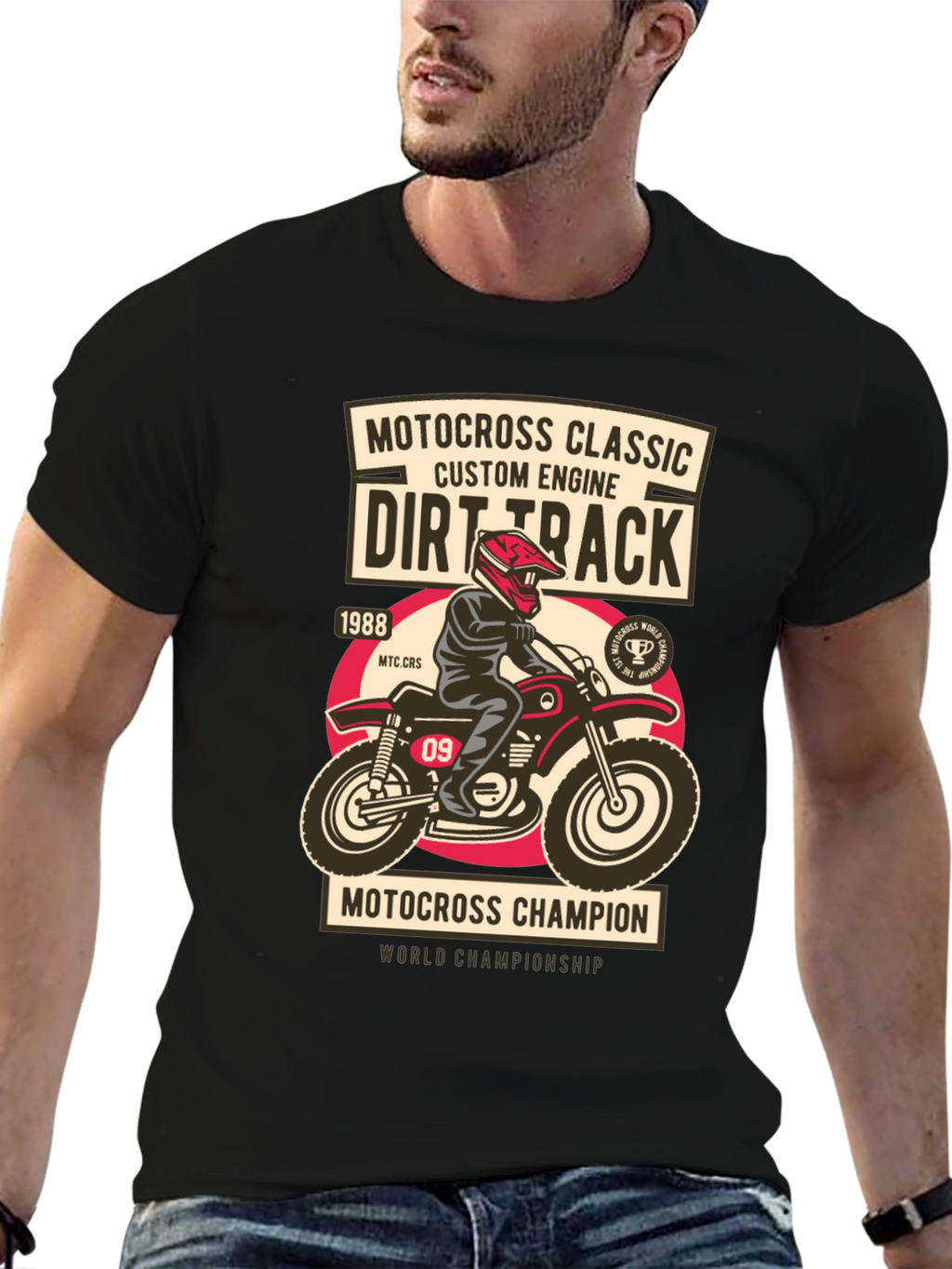Motocross Dirt Track Graphic T-Shirt