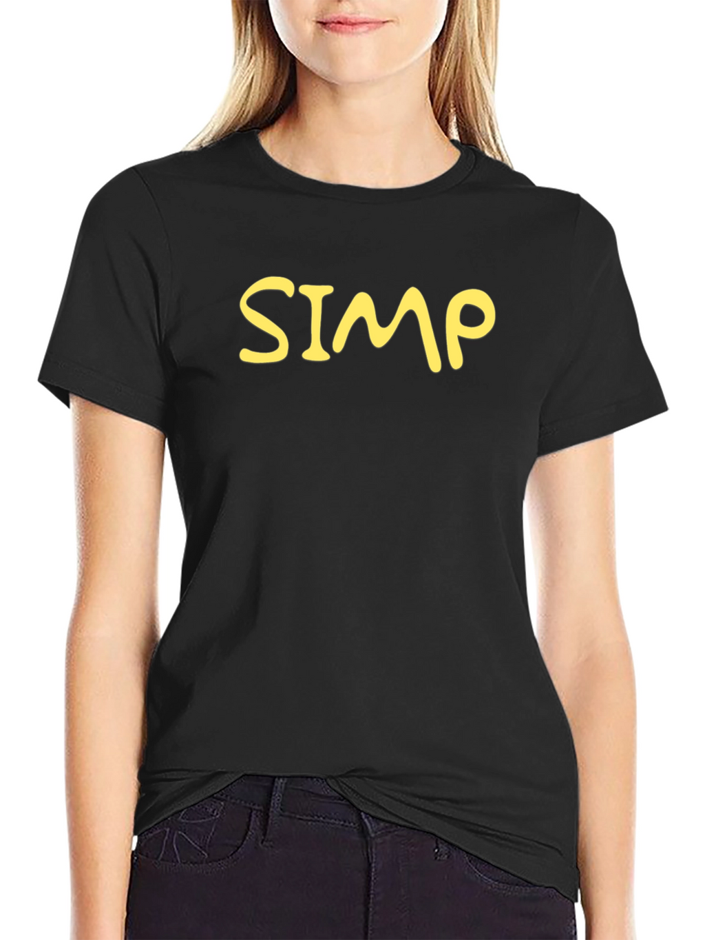 Mens SIMP Graphic Black T-Shirt