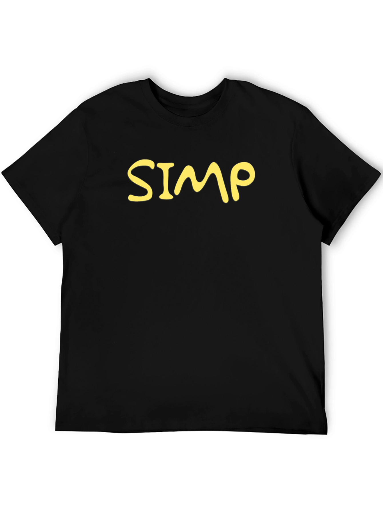 Mens SIMP Graphic Black T-Shirt