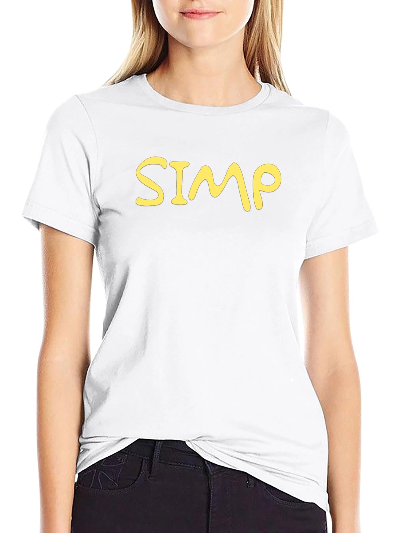 Mens SIMP Graphic Black T-Shirt